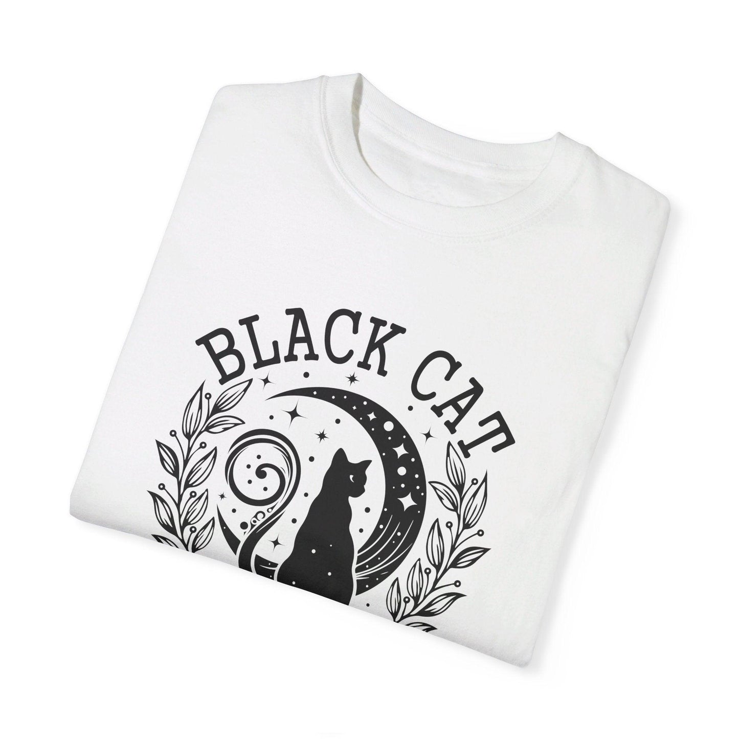 Black Cat Social Club Garment-Dyed T-Shirt - Cosmic Creations by Karen