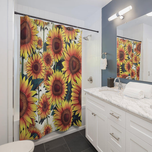 "Sunflower Shower Curtain"