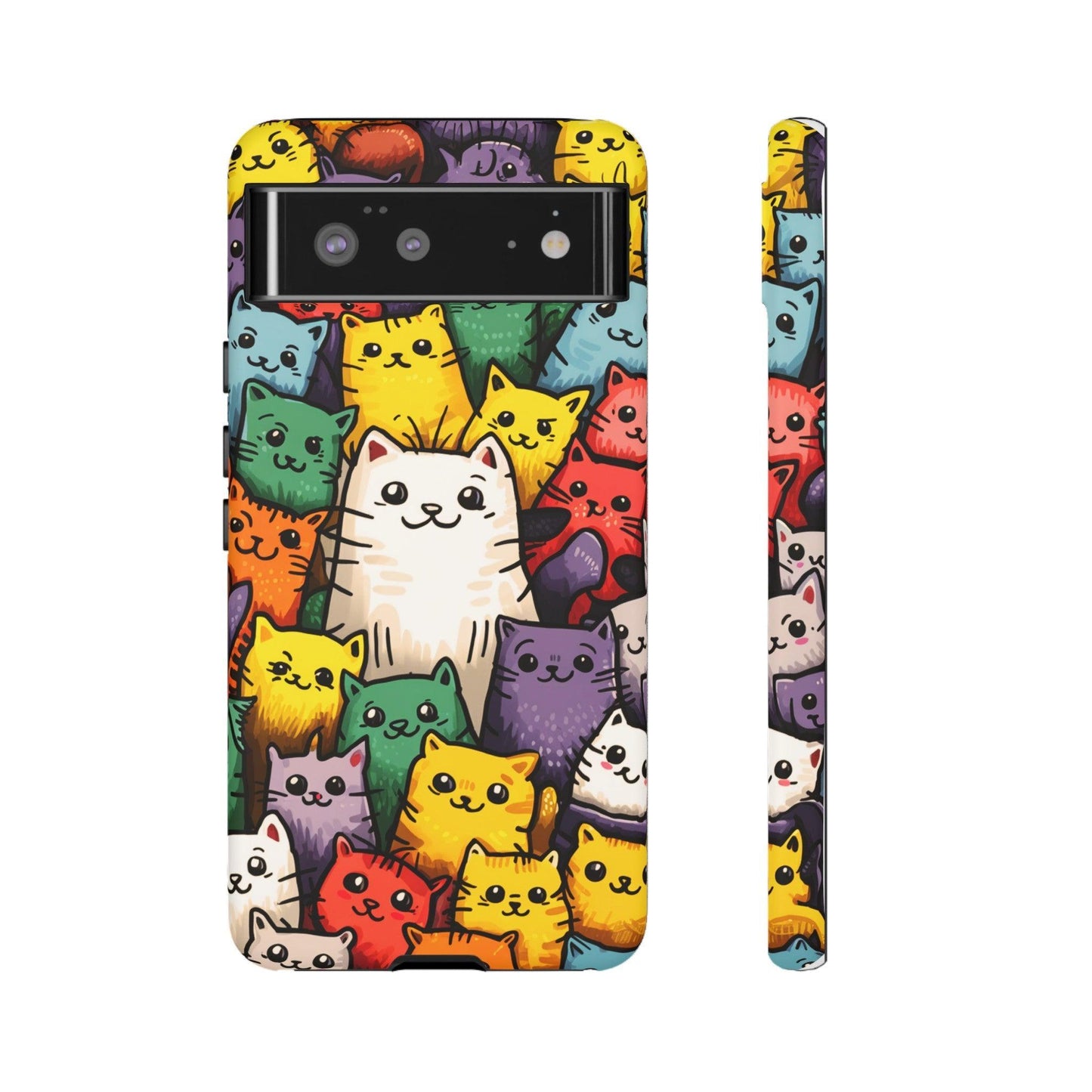 Cat Lovers Collection Tough Cellphone Case - Cosmic Creations by Karen