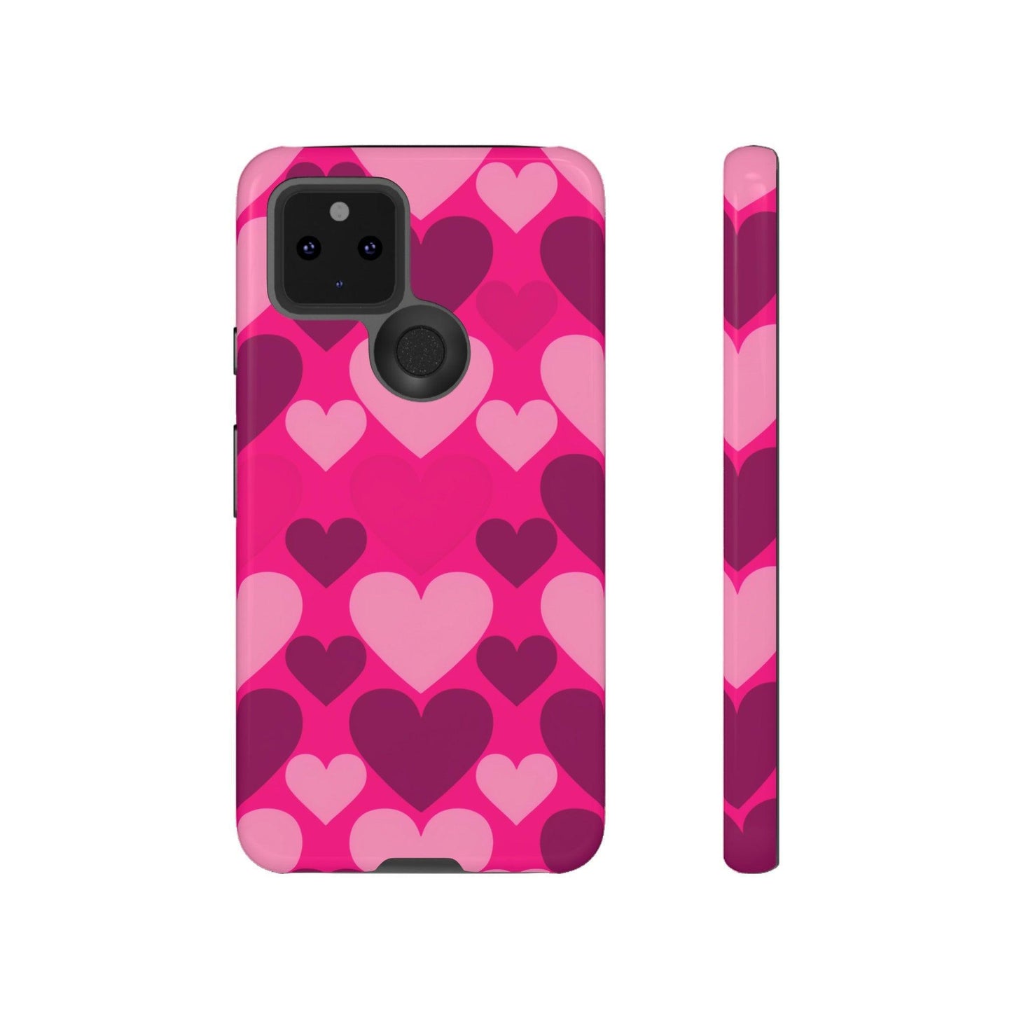 Tough Phone Case :" Eclectic Elegance Phone Case Collection" ( Hearts patterns)