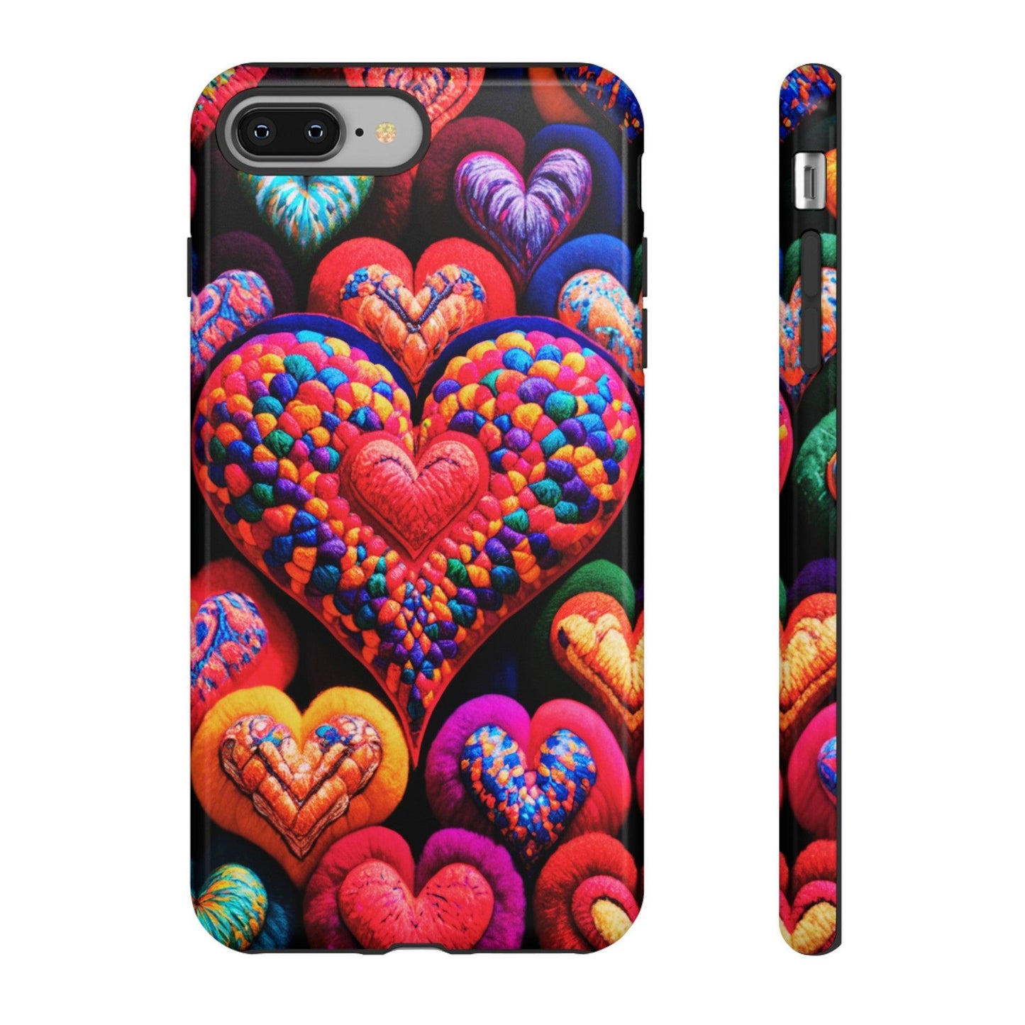 Tough Phone Case :" Eclectic Elegance Phone Case Collection" ( Hearts patterns)