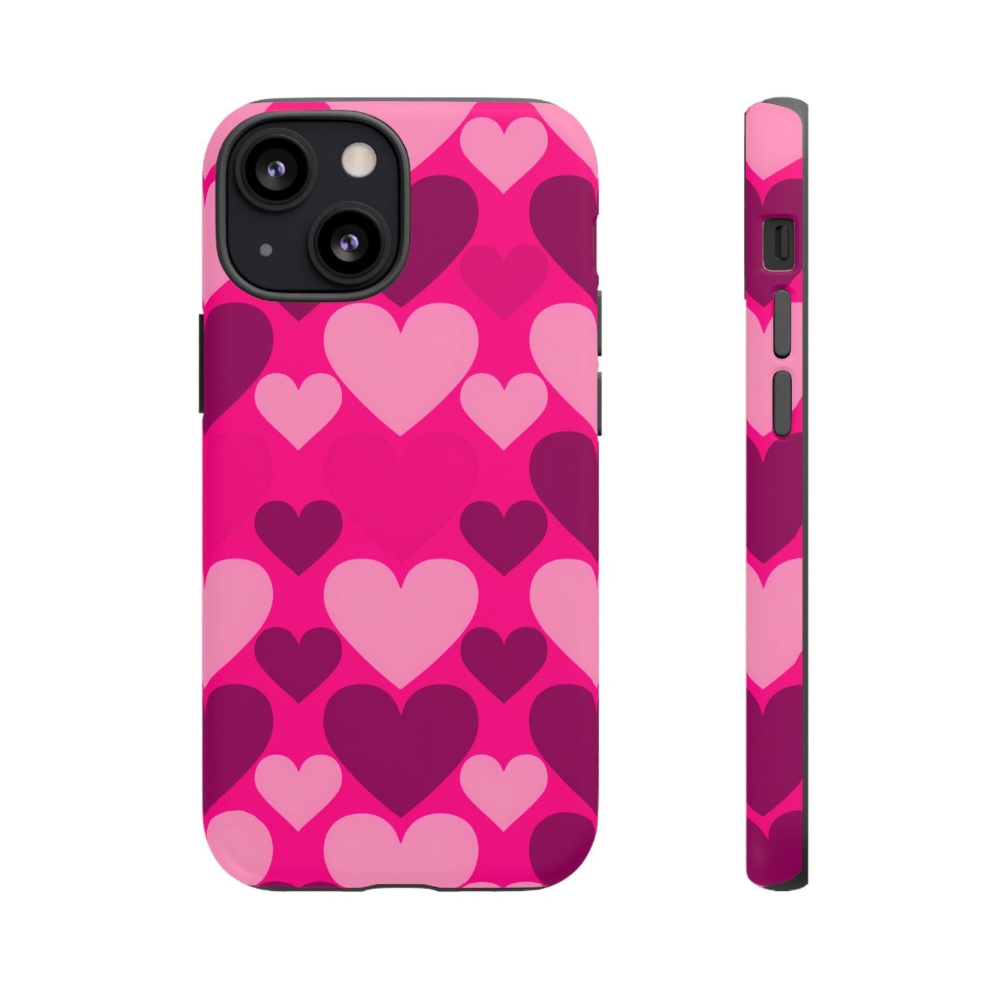 Tough Phone Case :" Eclectic Elegance Phone Case Collection" ( Hearts patterns)