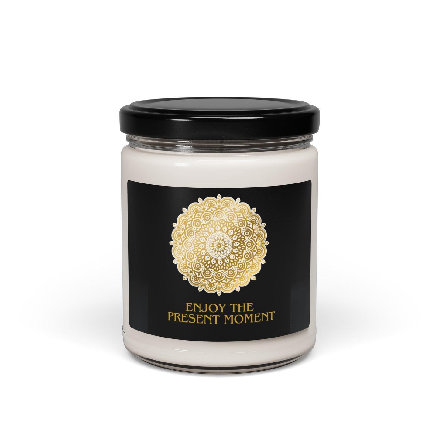 Enjoy the Present Moment & Be Grateful Scented Soy Candle, 9oz - Cosmic Creations by Karen