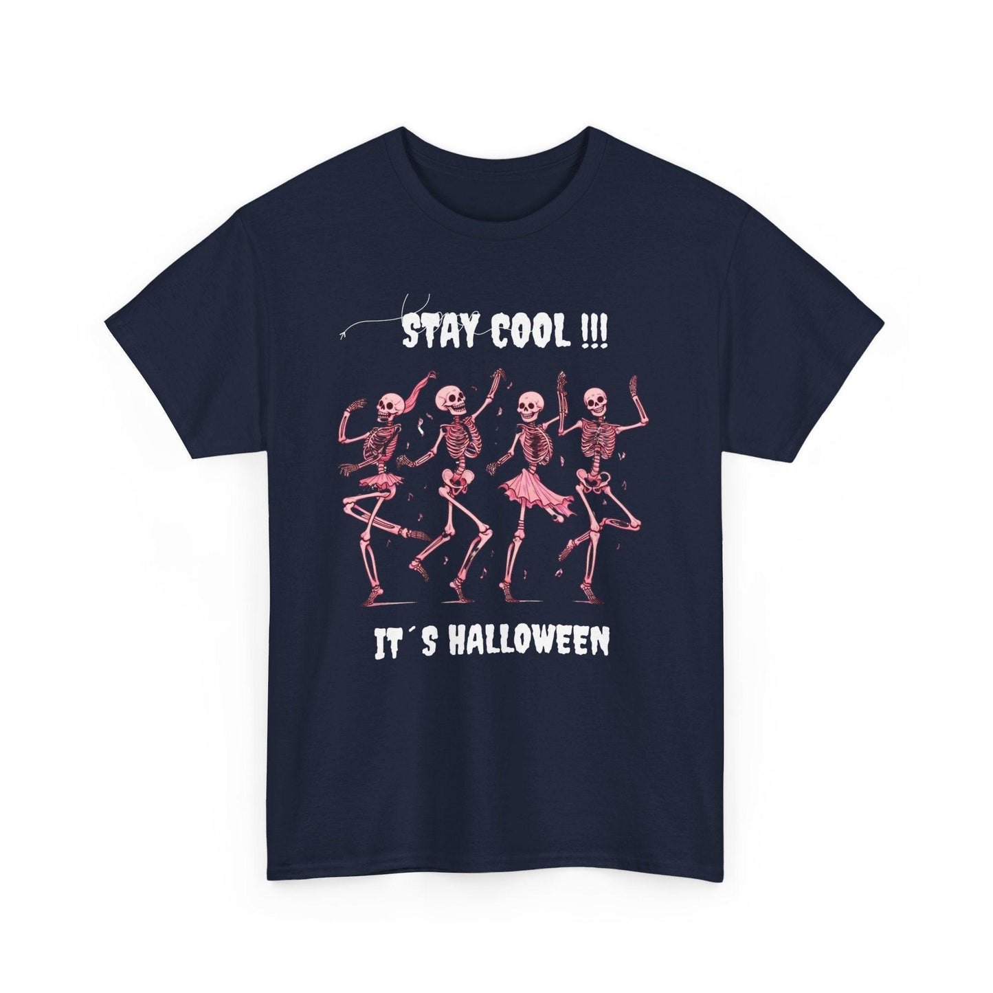 Unisex Heavy Cotton Tee - "Stay Cool, It's Halloween"