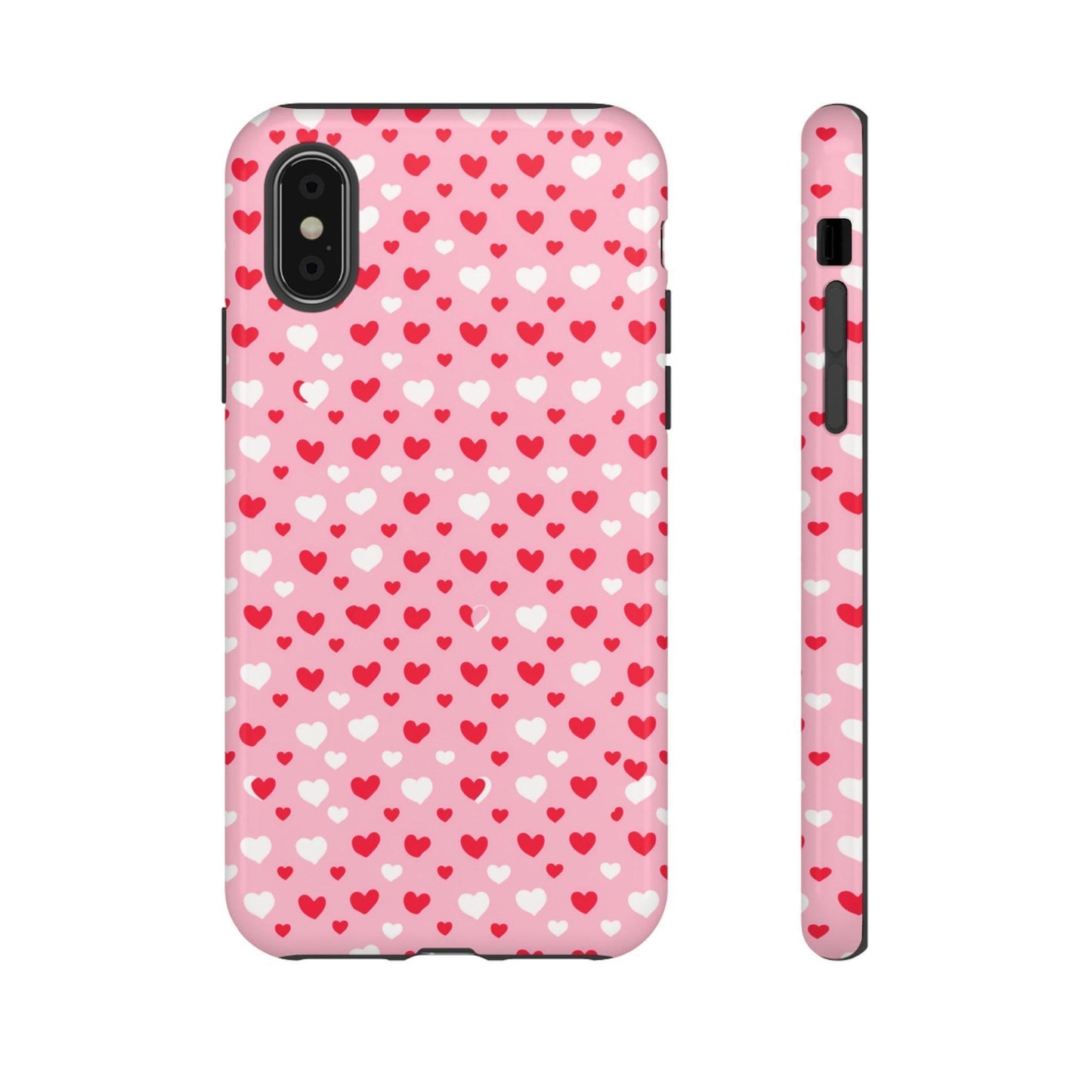 Tough Phone Case :" Eclectic Elegance Phone Case Collection" ( Hearts patterns)