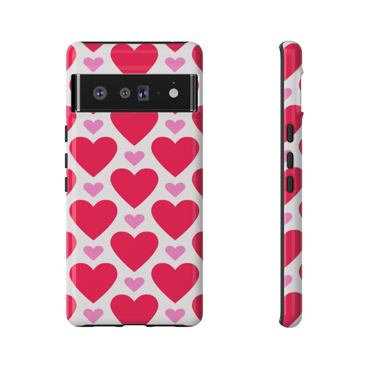 Tough Phone Case :" Eclectic Elegance Phone Case Collection" ( Hearts patterns)