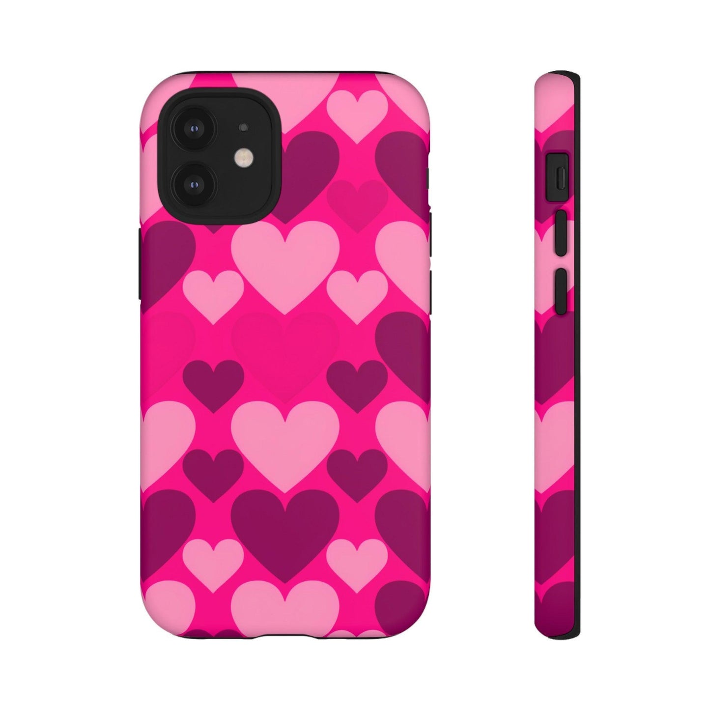 Tough Phone Case :" Eclectic Elegance Phone Case Collection" ( Hearts patterns)