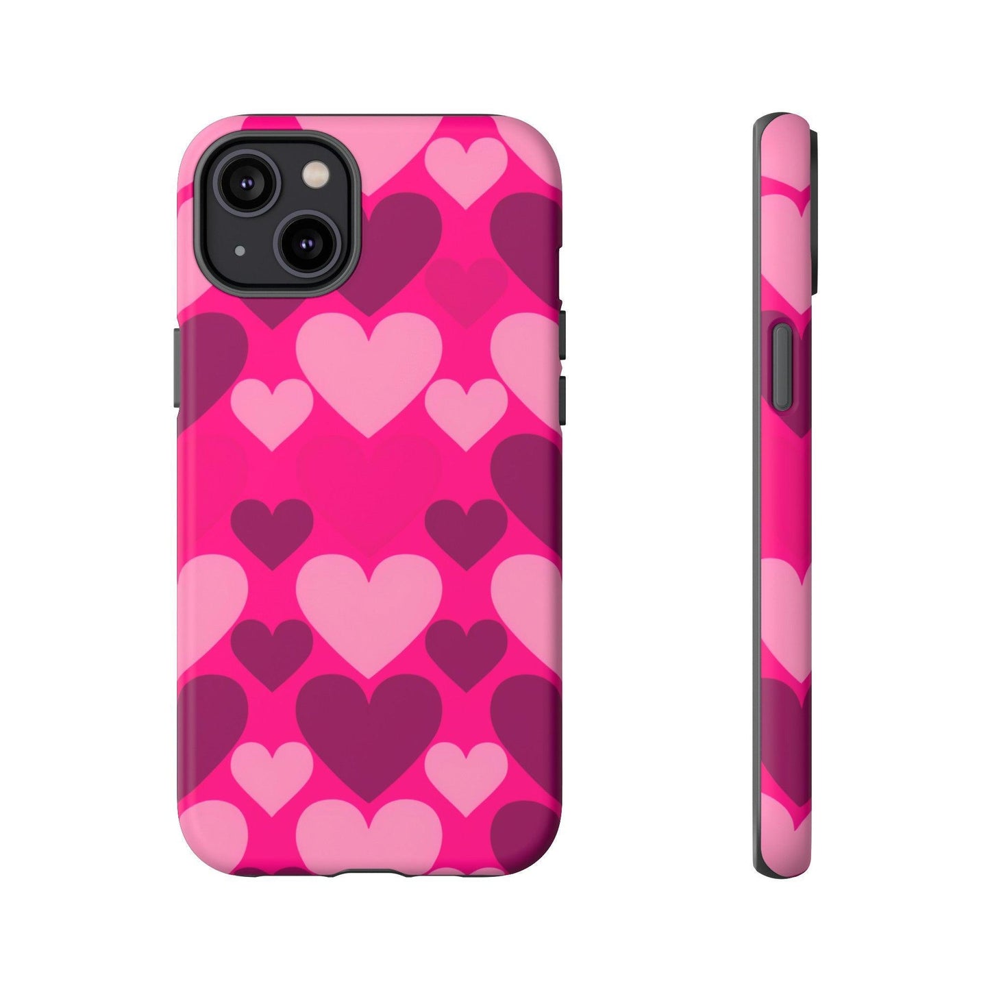 Tough Phone Case :" Eclectic Elegance Phone Case Collection" ( Hearts patterns)