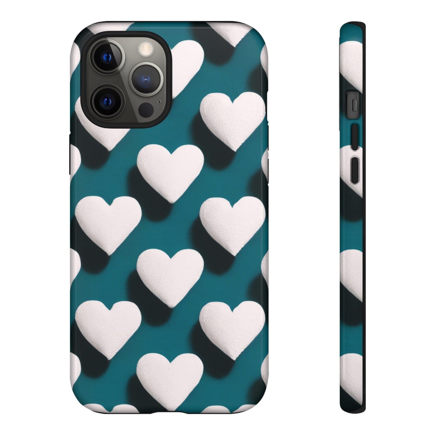 Tough Phone Case :" Eclectic Elegance Phone Case Collection" ( Hearts patterns)