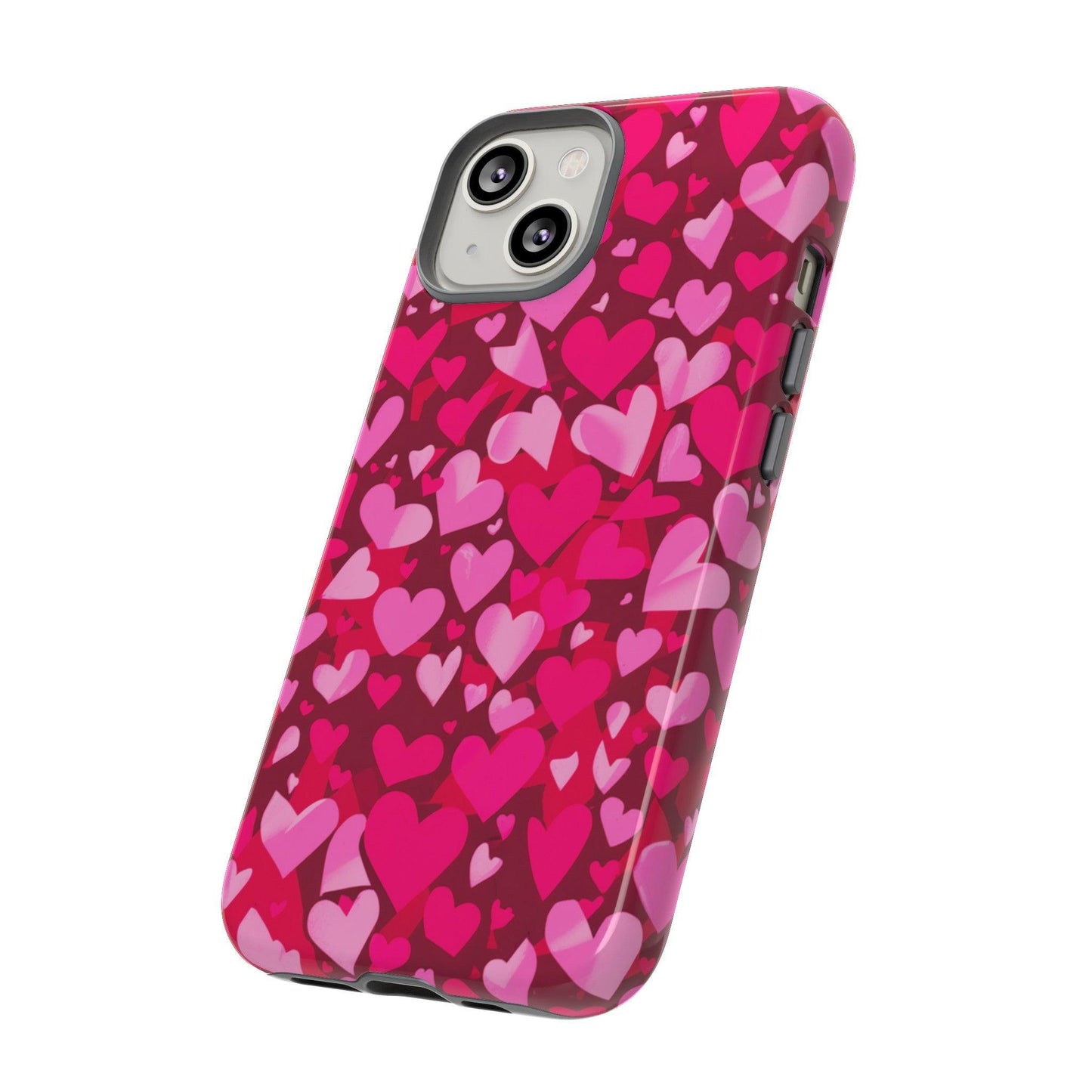 Tough Phone Case :" Eclectic Elegance Phone Case Collection" ( Hearts patterns)