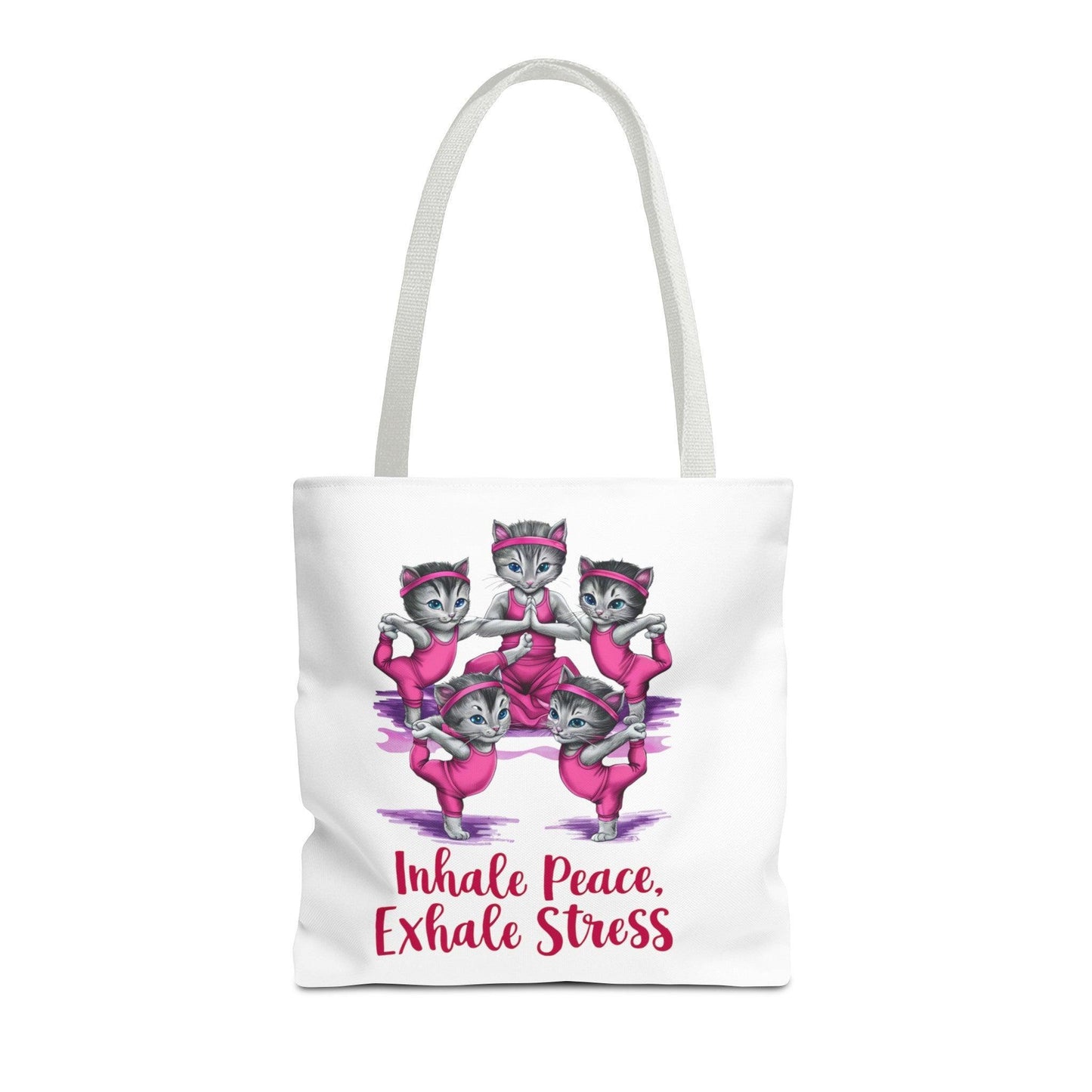 Yoga Essentials Tote Bag | "Yoga Serenity Collection" | Cute Kitties