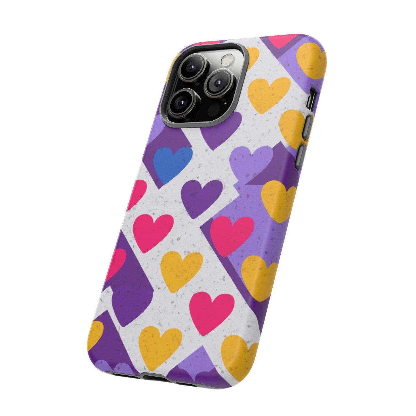 Tough Phone Case :" Eclectic Elegance Phone Case Collection" ( Hearts patterns)