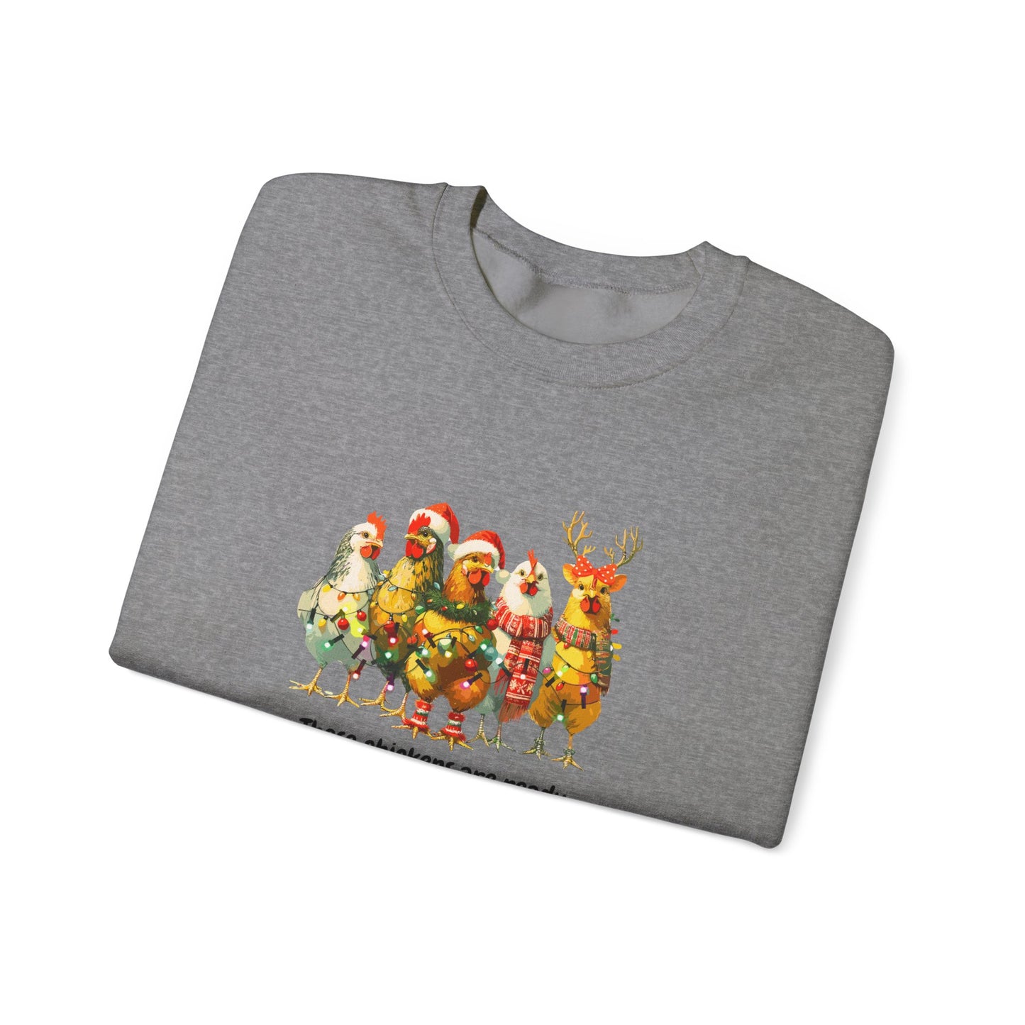 Christmas Chickens Heavy Blend™ Crewneck Sweatshirt