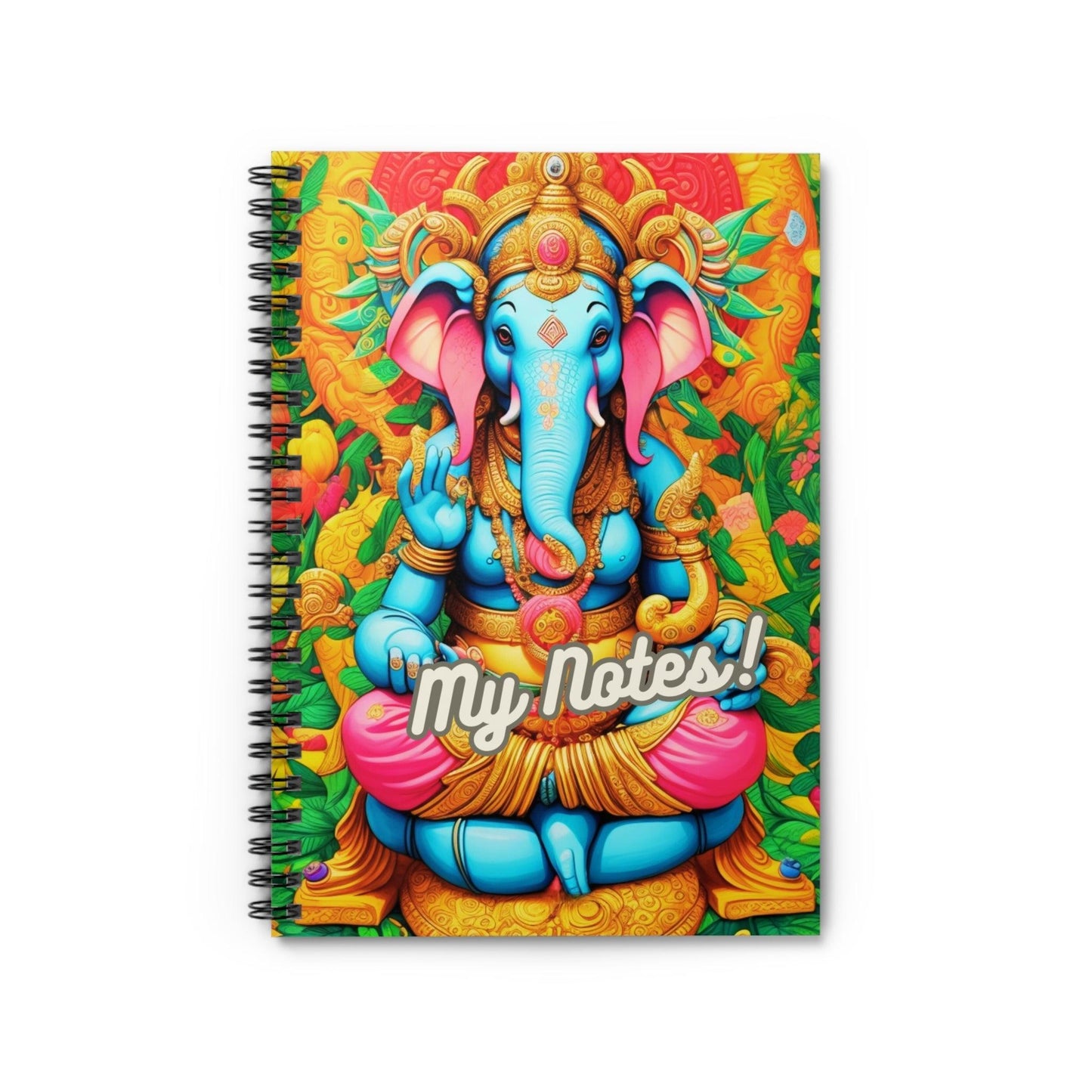 Ganesha's Wisdom - Spiral Notebook a perfect gift and an incredible companion in everiday life - Cosmic Creations by Karen