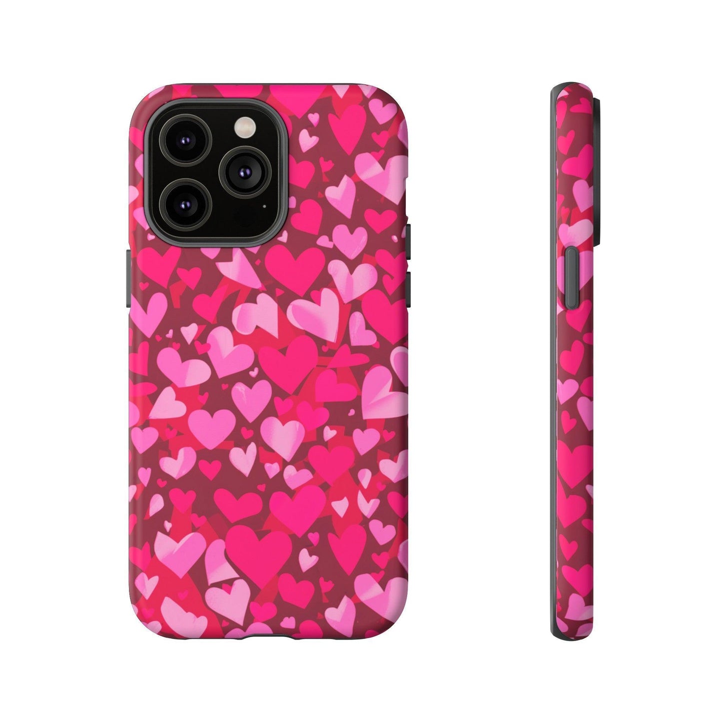 Tough Phone Case :" Eclectic Elegance Phone Case Collection" ( Hearts patterns)