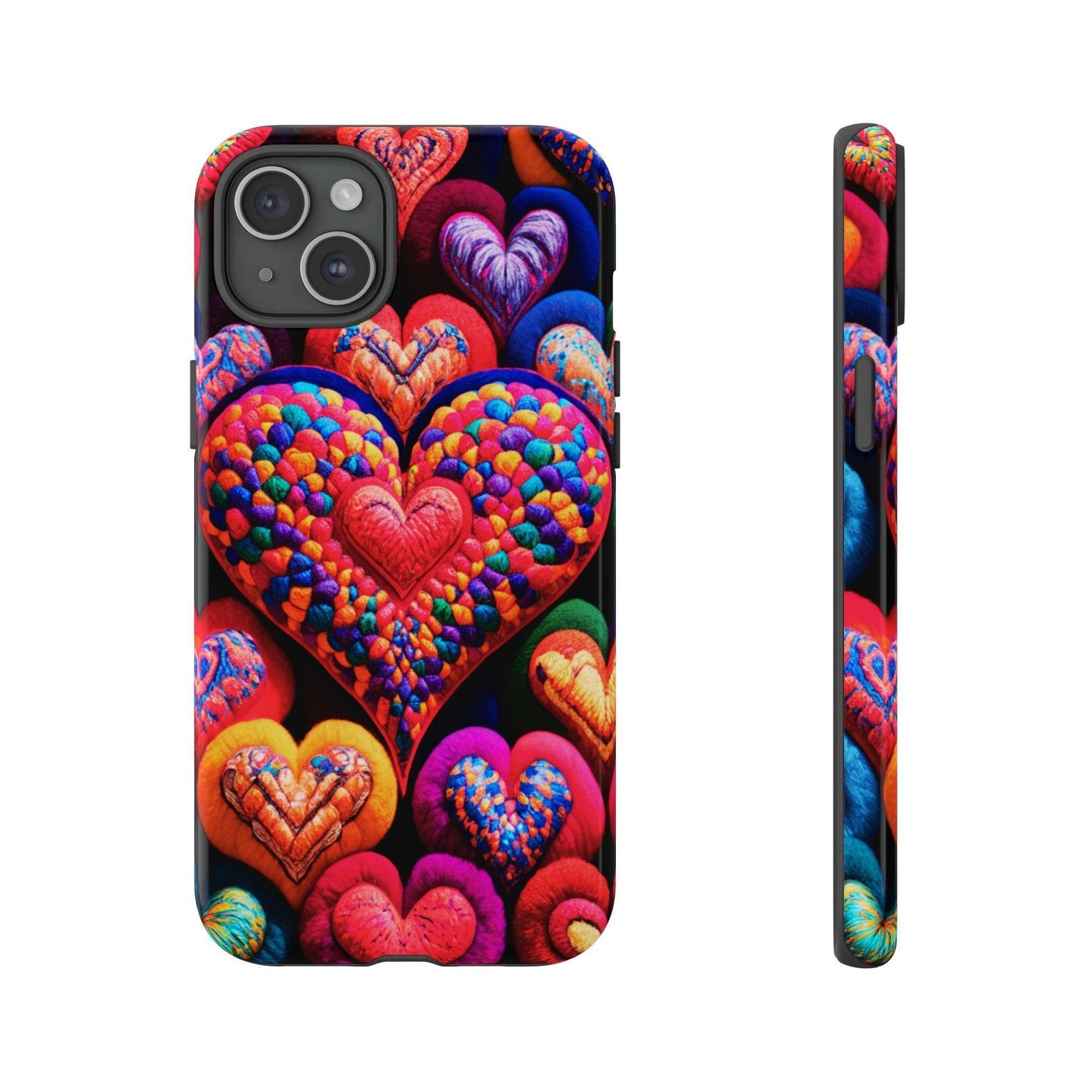 Tough Phone Case :" Eclectic Elegance Phone Case Collection" ( Hearts patterns)