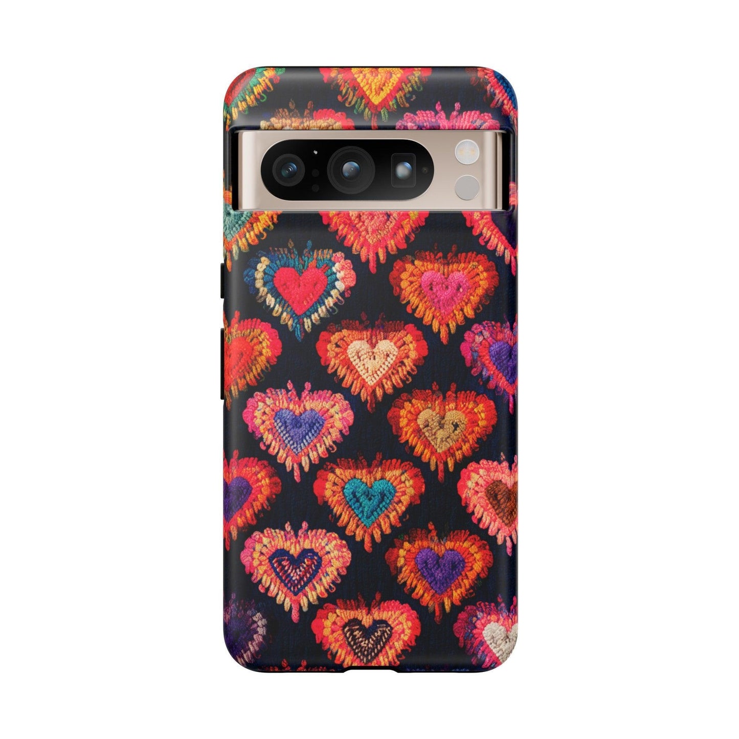 Tough Phone Case :" Eclectic Elegance Phone Case Collection" ( Hearts patterns)