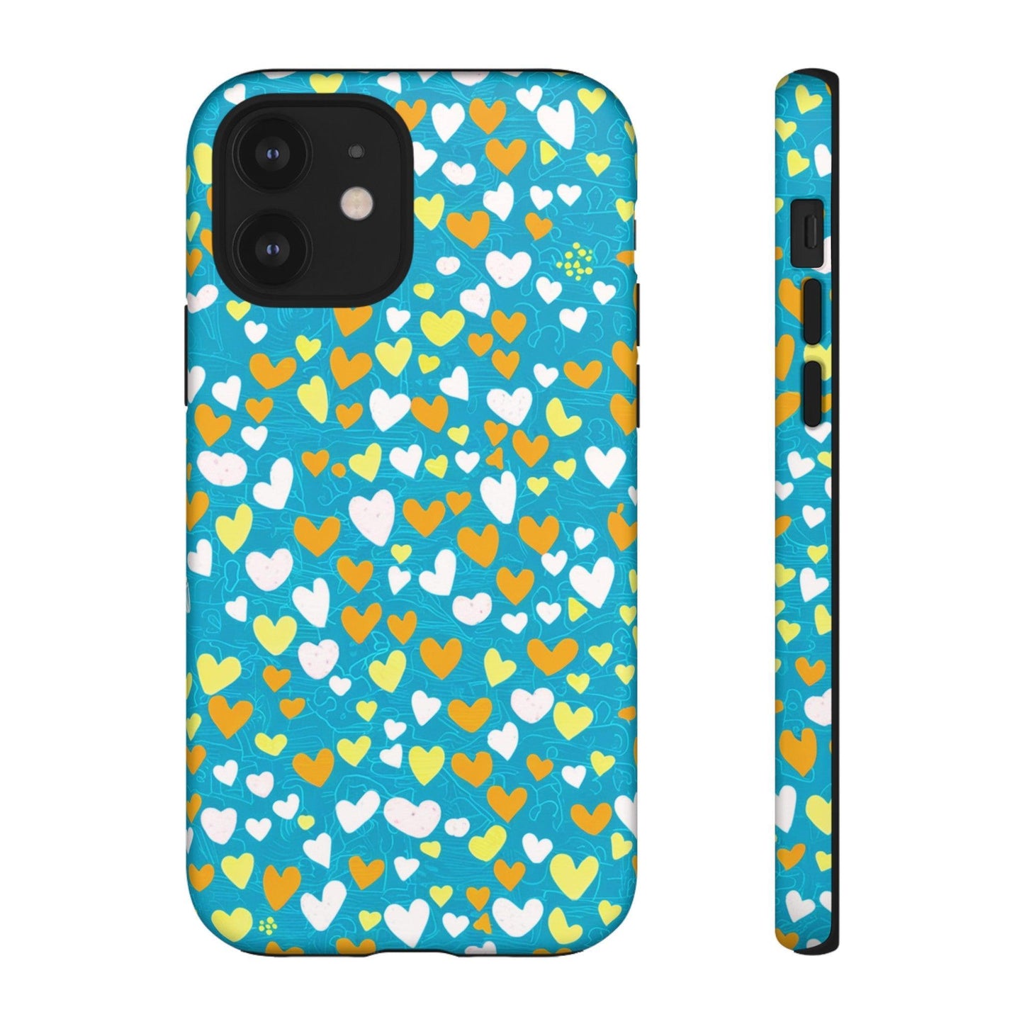 Tough Phone Case :" Eclectic Elegance Phone Case Collection" ( Hearts patterns)