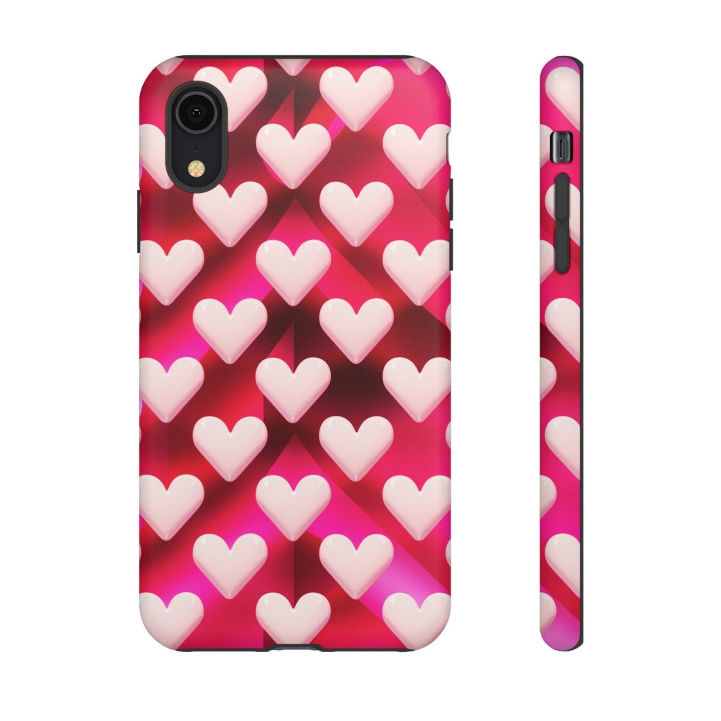 Tough Cellphone Case :" Eclectic Elegance Phone Case Collection" ( Hearts patterns)