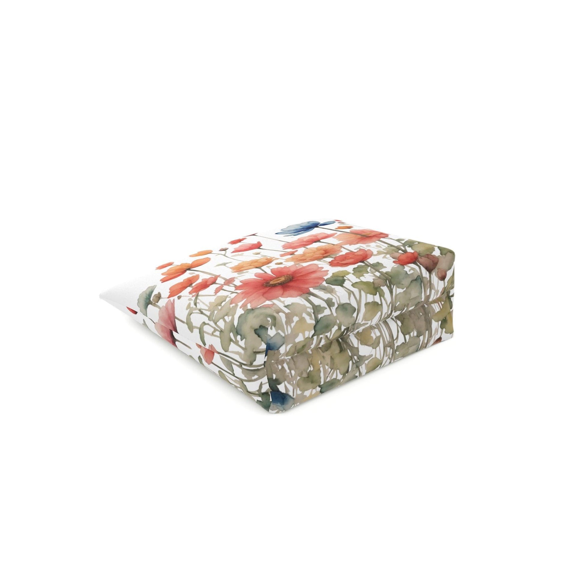 Colorful Floral Cotton Cosmetic Bag Vibrant and Stylish Makeup Bag, Perfect for Personal Use & Gifts - Cosmic Creations by Karen