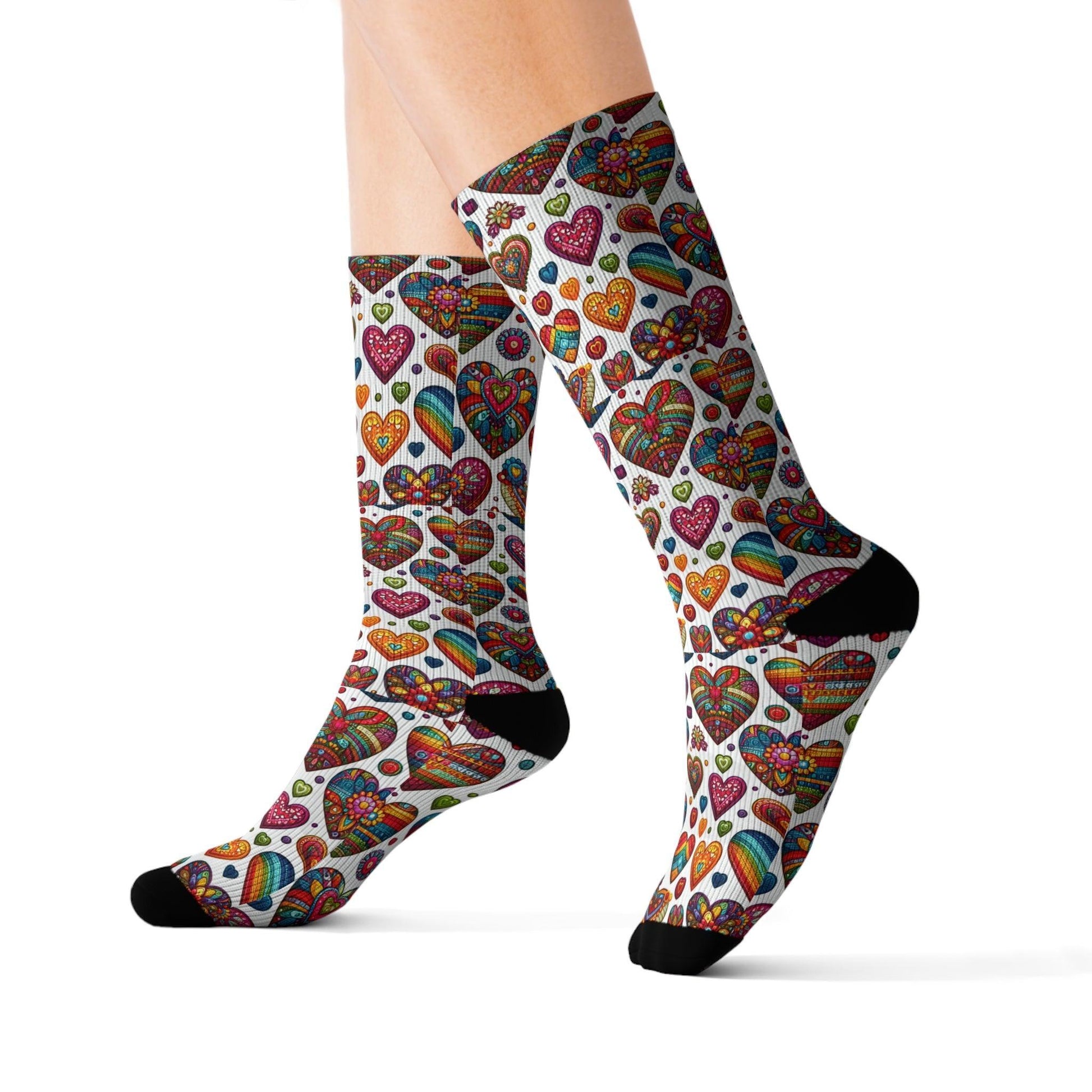 Vibrant Harmony Socks Collection | perfect blend of art and functionality | Unique Designs | Premium Socks - Cosmic Creations by Karen