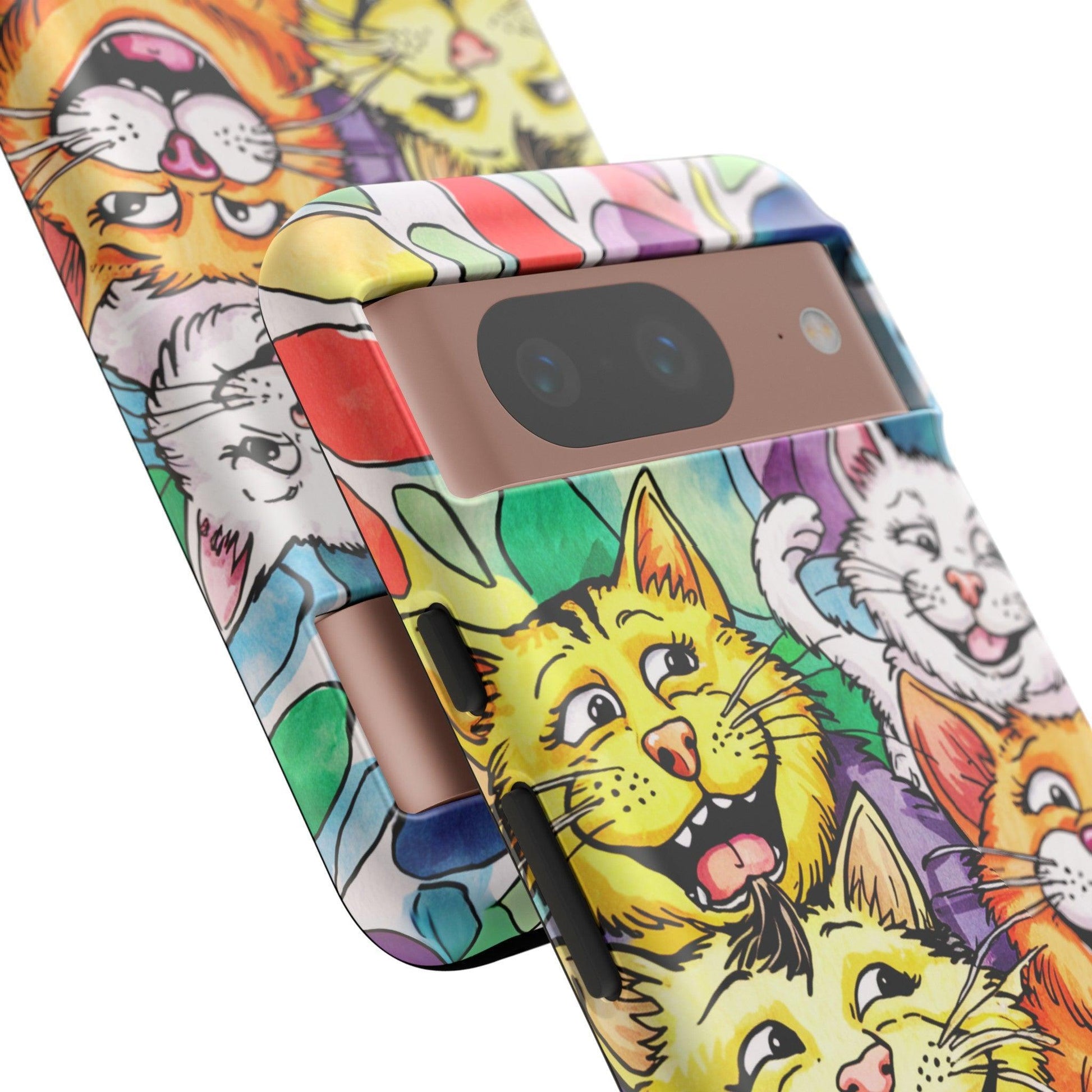 Cat Lovers Collection Tough Cellphone Case - Cosmic Creations by Karen