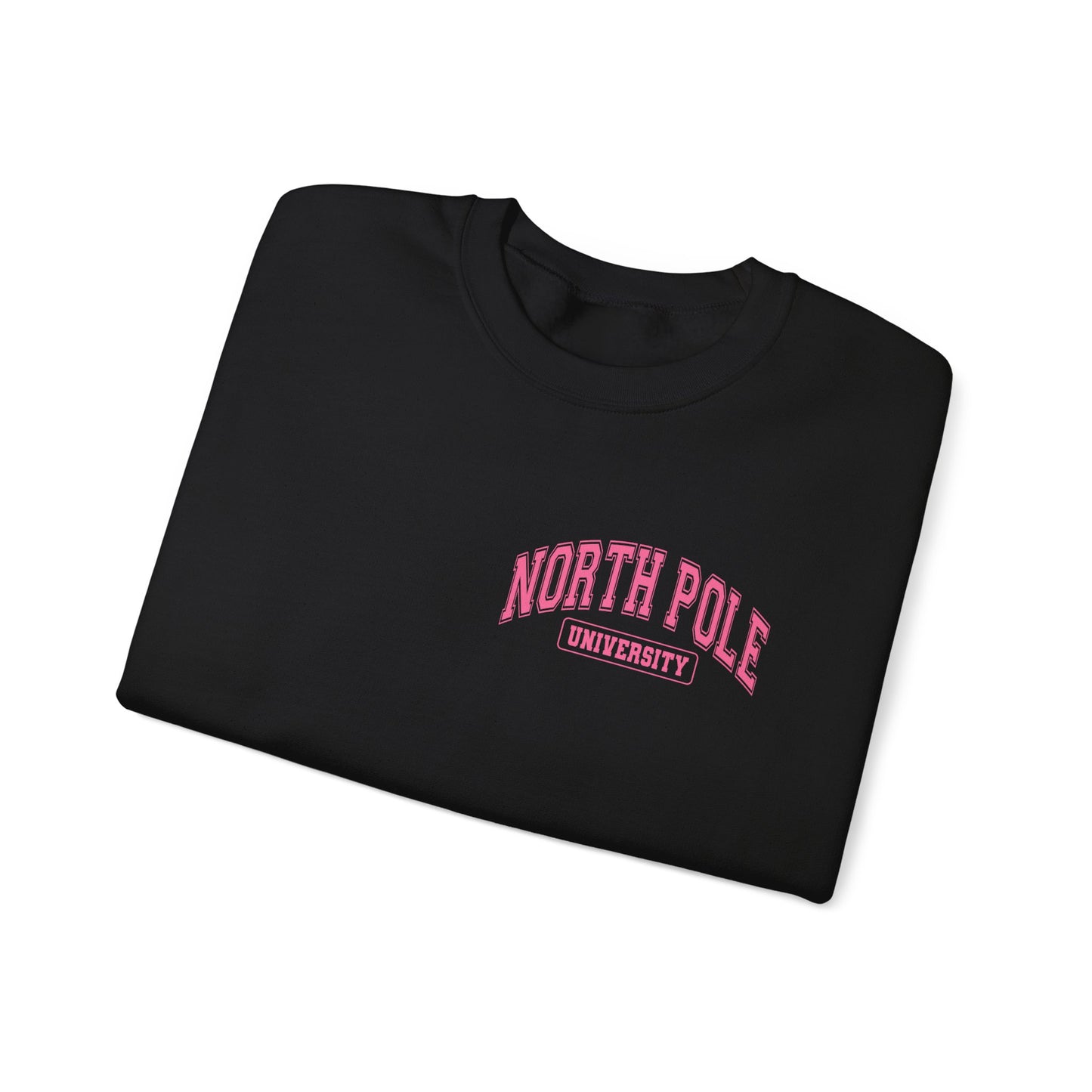 Christmas North Pole University Design  Unisex Crewneck Sweatshirt