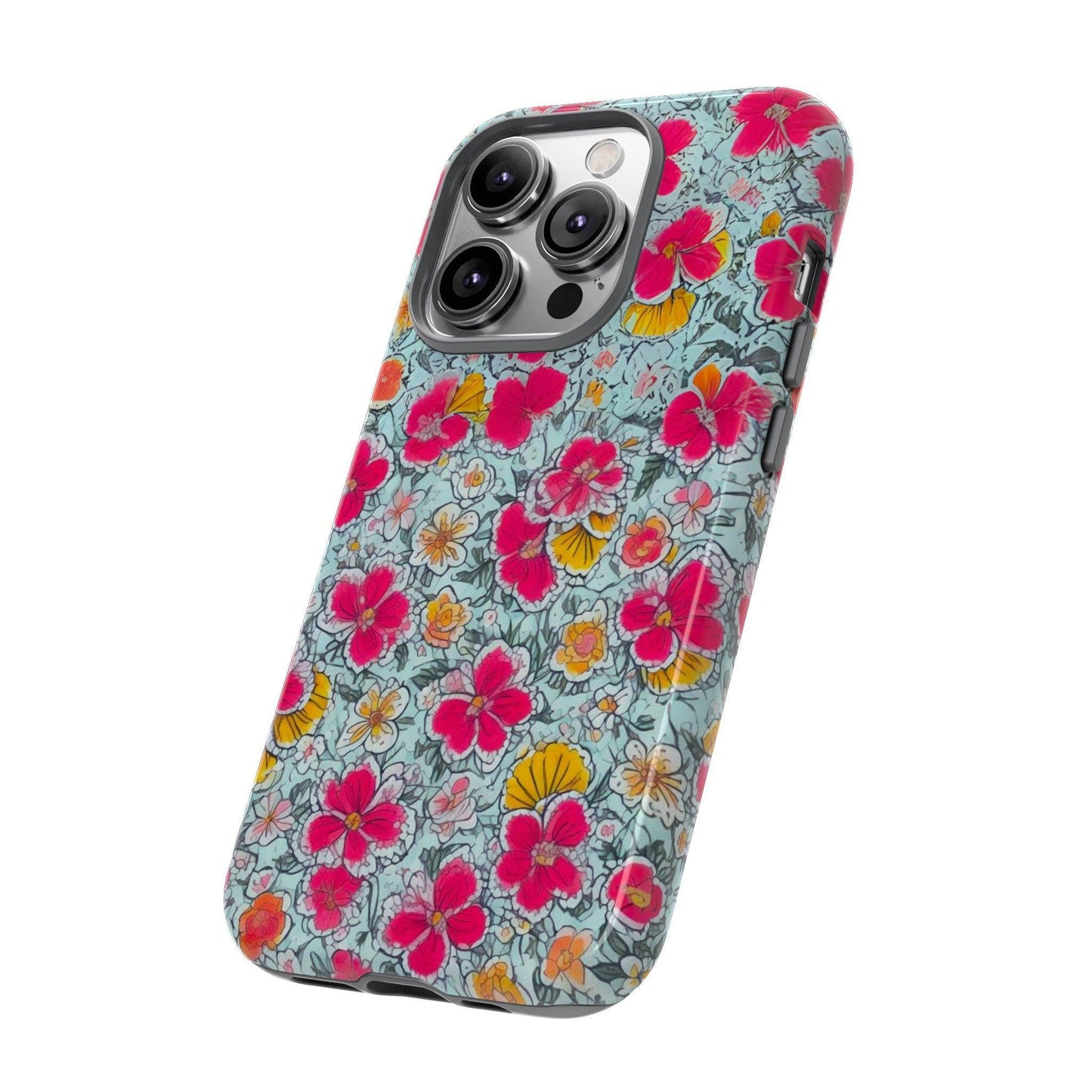 Tough Cellphone Case :" Eclectic Elegance Phone Case Collection" ( Floral patterns)