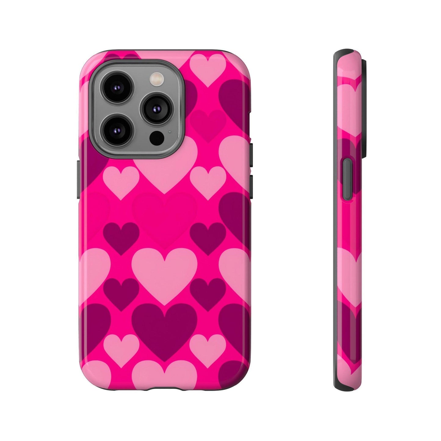 Tough Phone Case :" Eclectic Elegance Phone Case Collection" ( Hearts patterns)