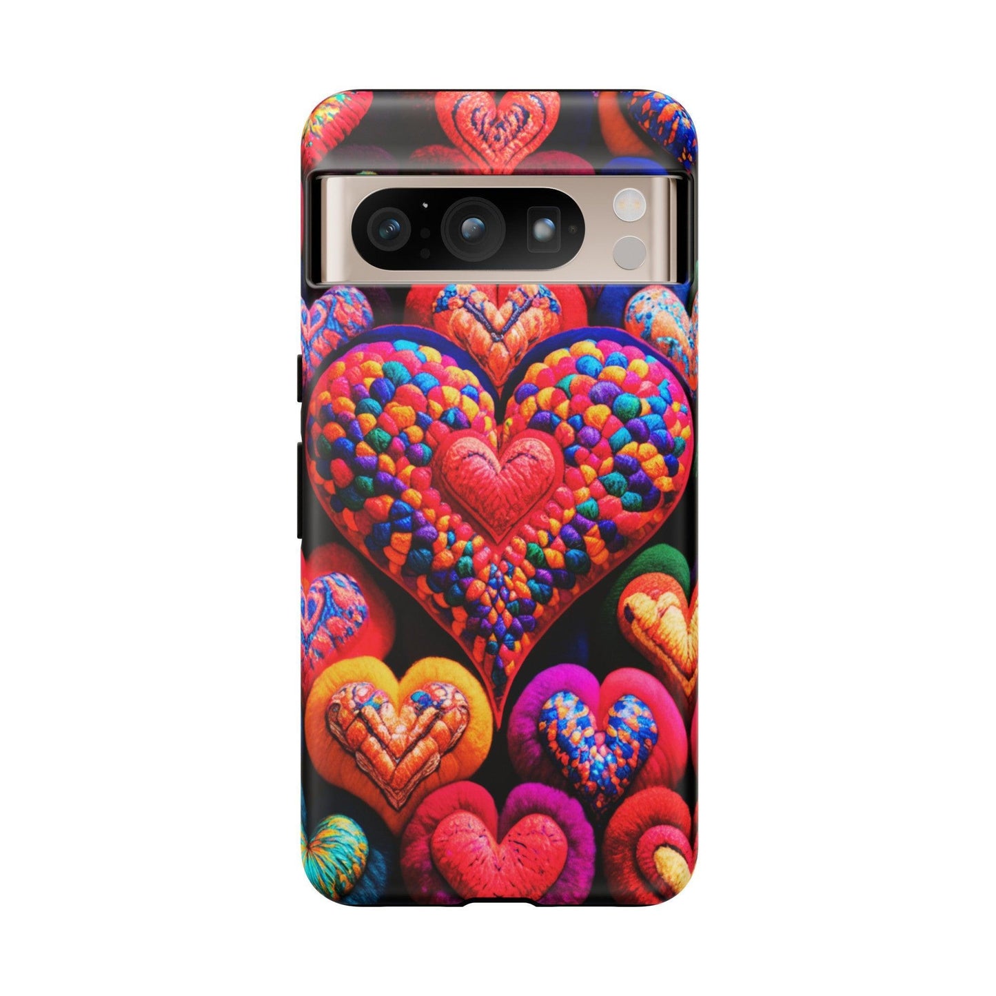 Tough Phone Case :" Eclectic Elegance Phone Case Collection" ( Hearts patterns)