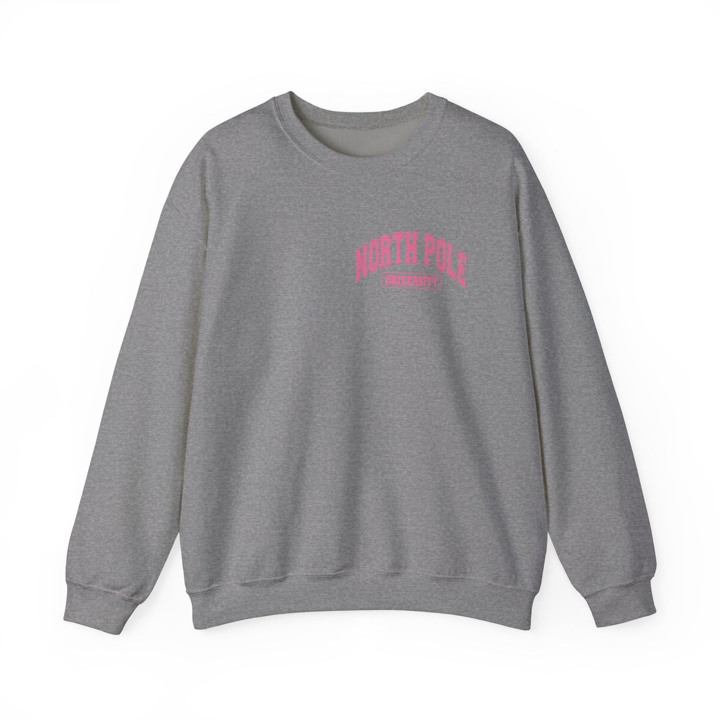 Christmas North Pole University Design  Unisex Crewneck Sweatshirt