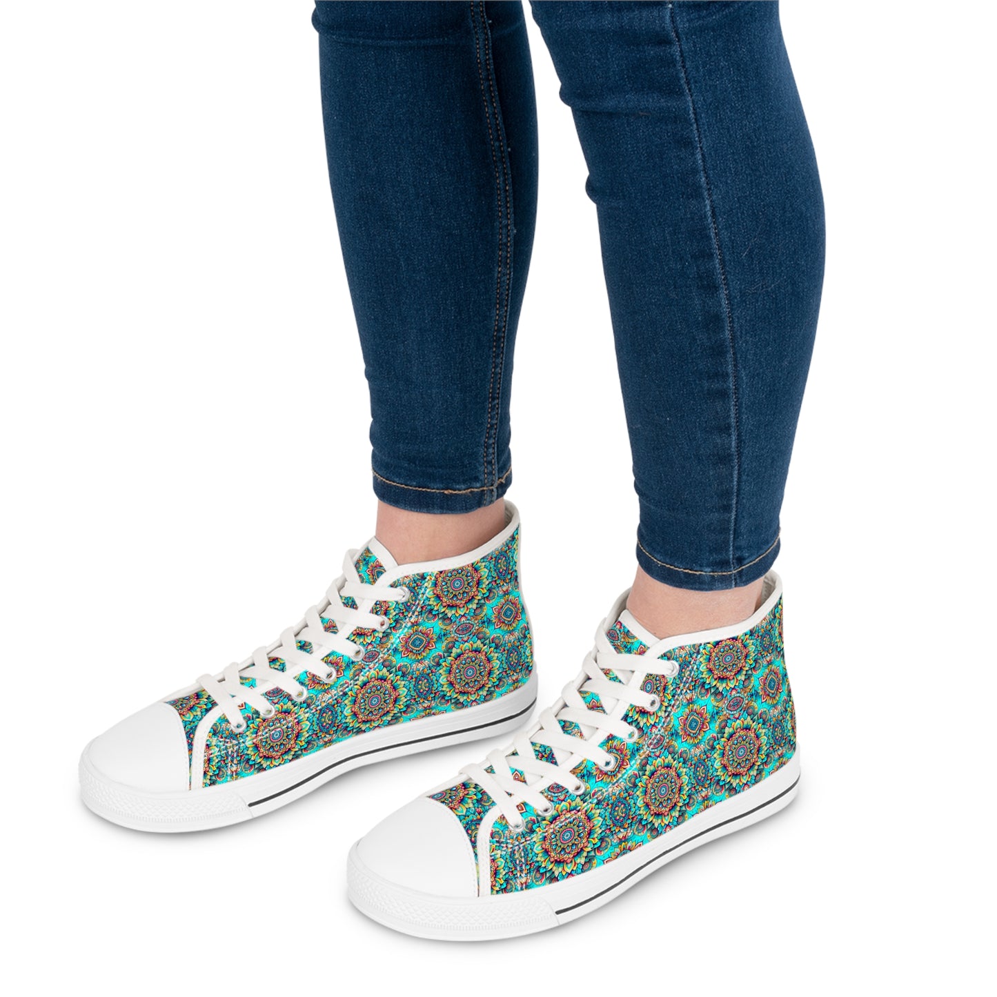 Awesome Mandala Design High Top Sneakers