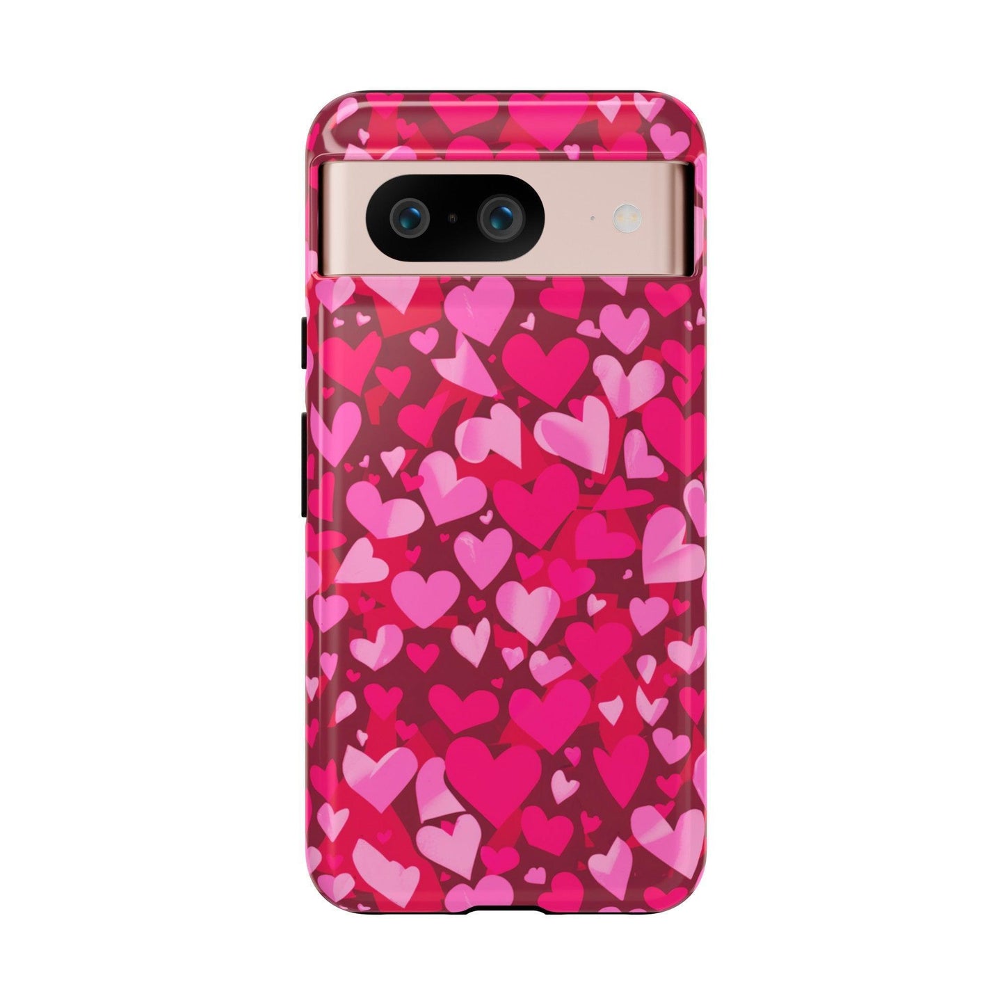 Tough Phone Case :" Eclectic Elegance Phone Case Collection" ( Hearts patterns)