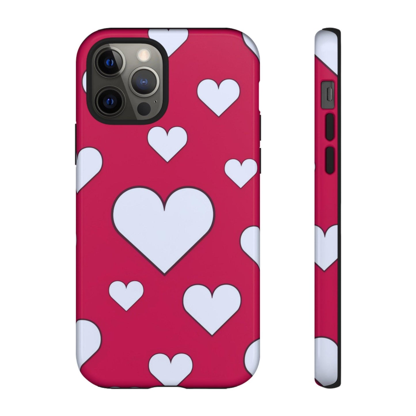 Tough Phone Case :" Eclectic Elegance Phone Case Collection" ( Hearts patterns)