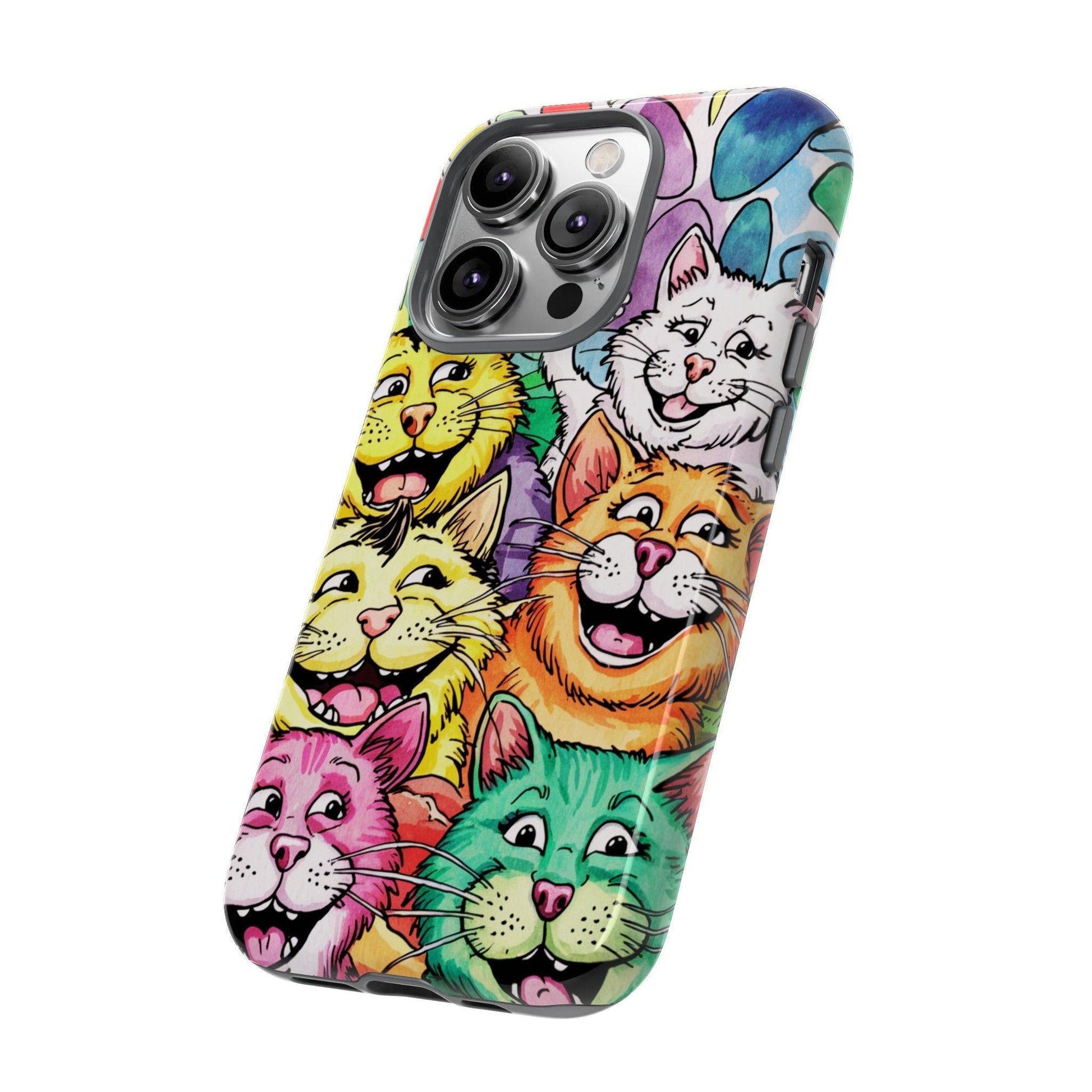 Cat Lovers Collection Tough Cellphone Case - Cosmic Creations by Karen