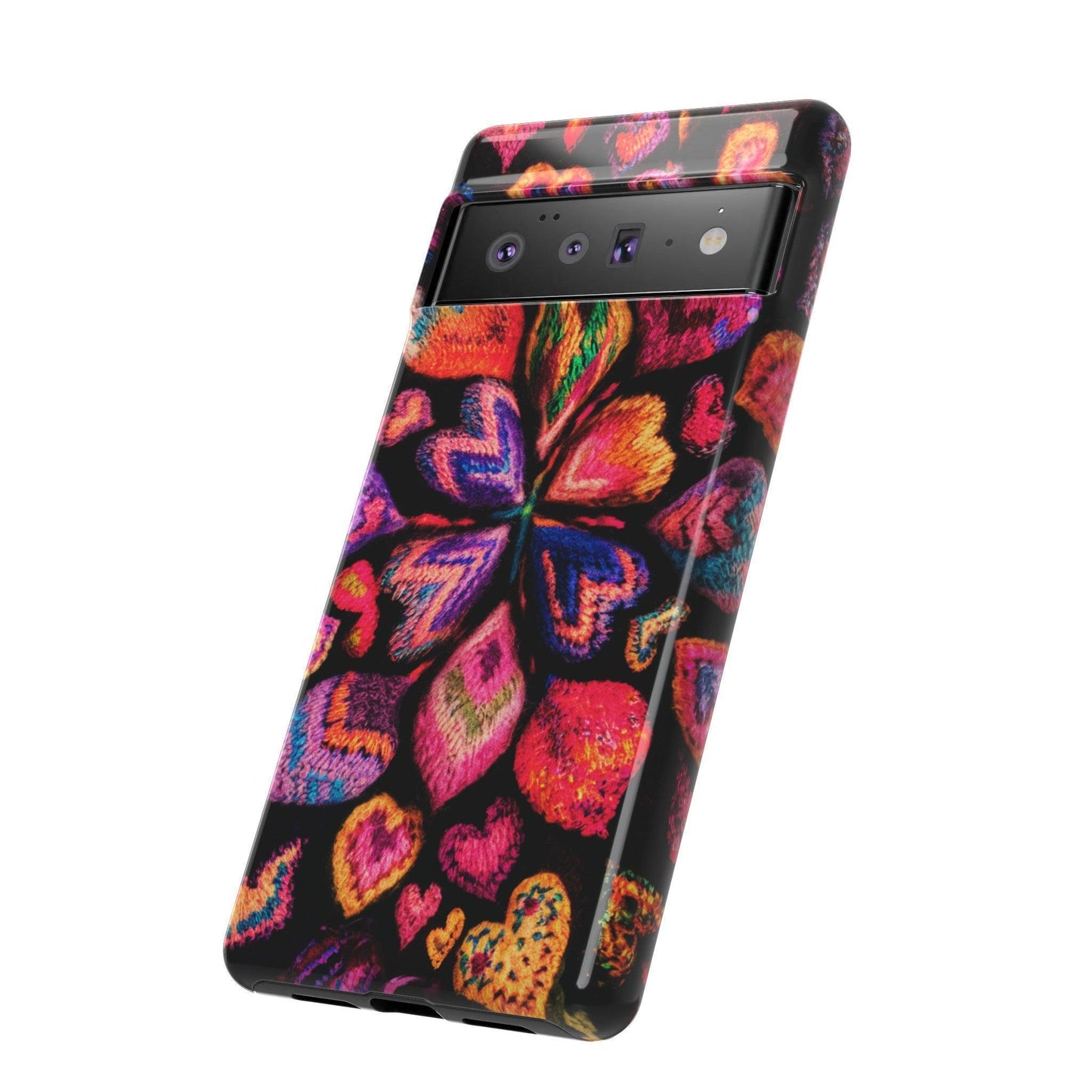 Tough Phone Case :" Eclectic Elegance Phone Case Collection" ( Hearts patterns)