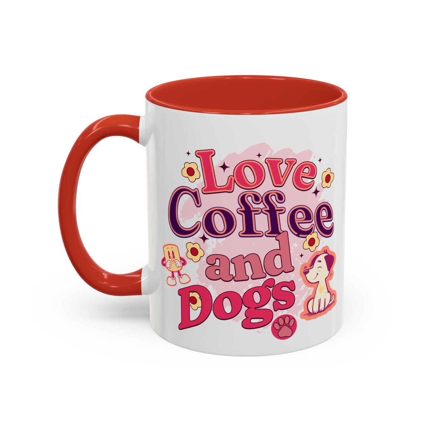 Love, coffee and dogs Mug (11, 15oz) - Cosmic Creations by Karen