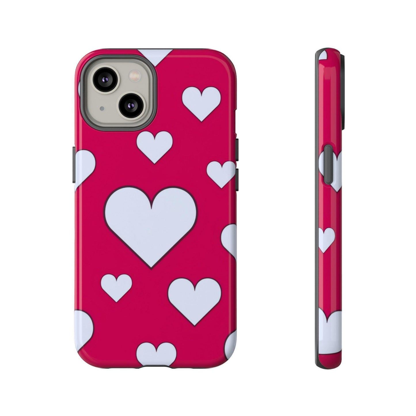 Tough Phone Case :" Eclectic Elegance Phone Case Collection" ( Hearts patterns)