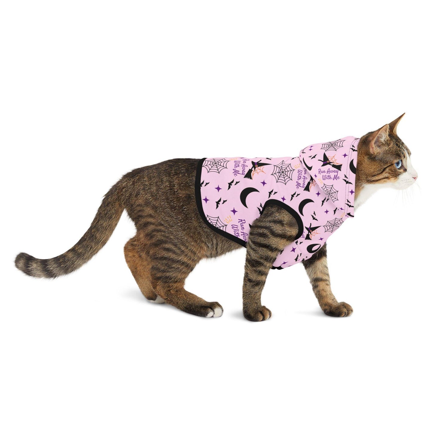 Pink Halloween Pet Hoodie - Cosmic Creations by Karen