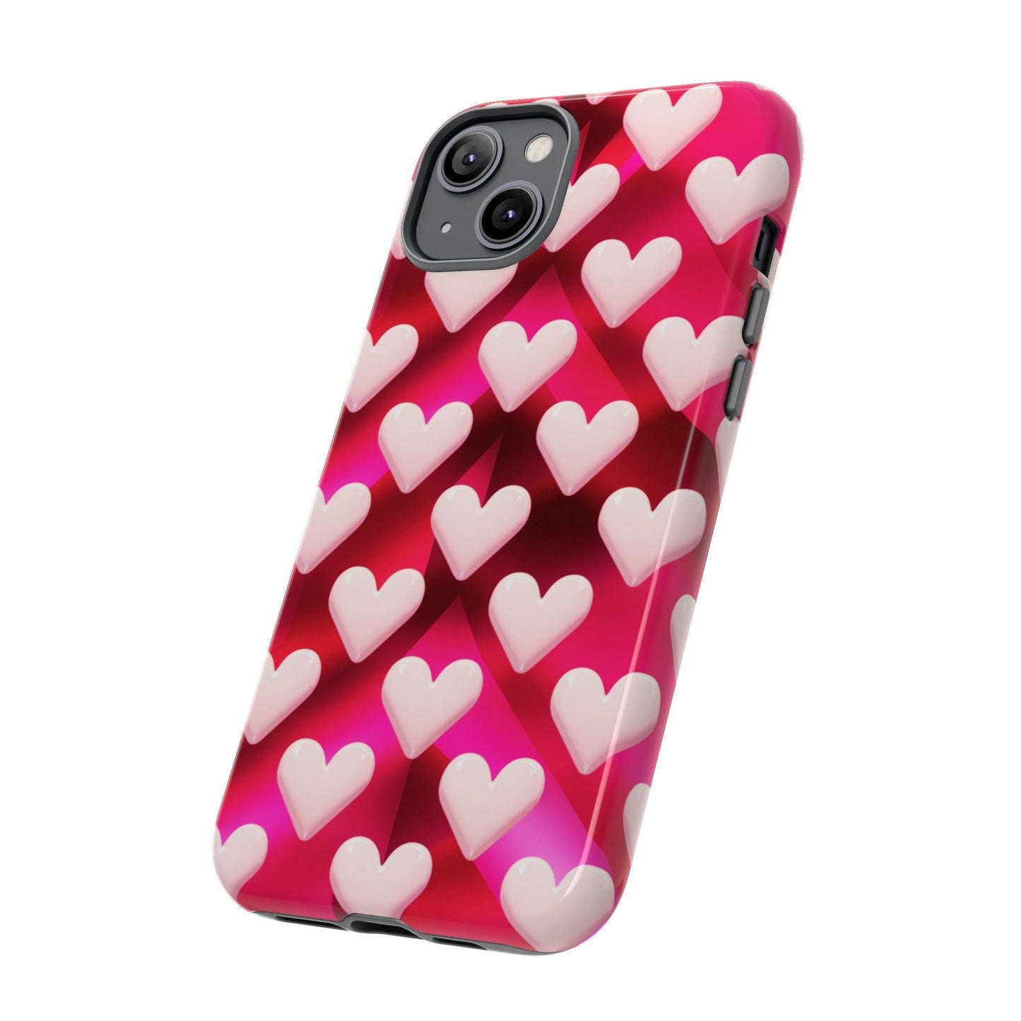 Tough Cellphone Case :" Eclectic Elegance Phone Case Collection" ( Hearts patterns)