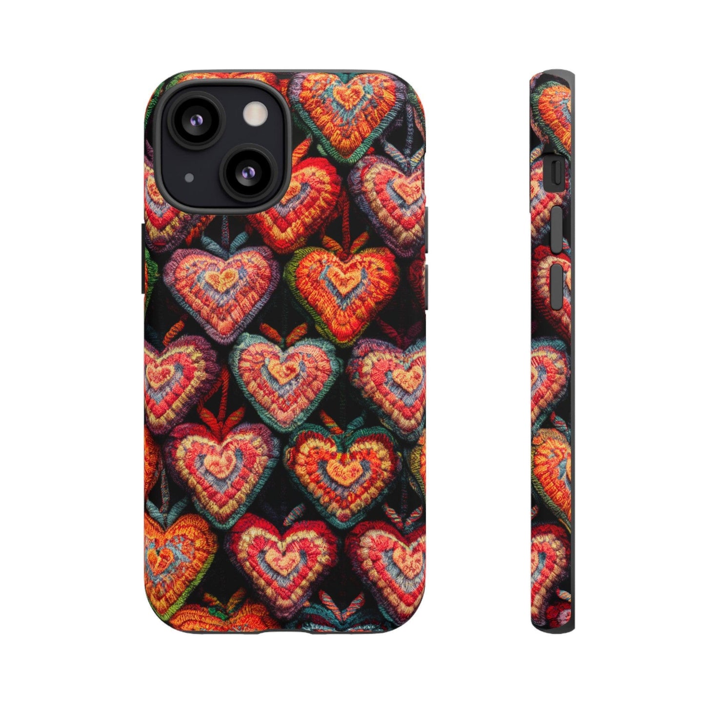 Tough Phone Case :" Eclectic Elegance Phone Case Collection" ( Hearts patterns)