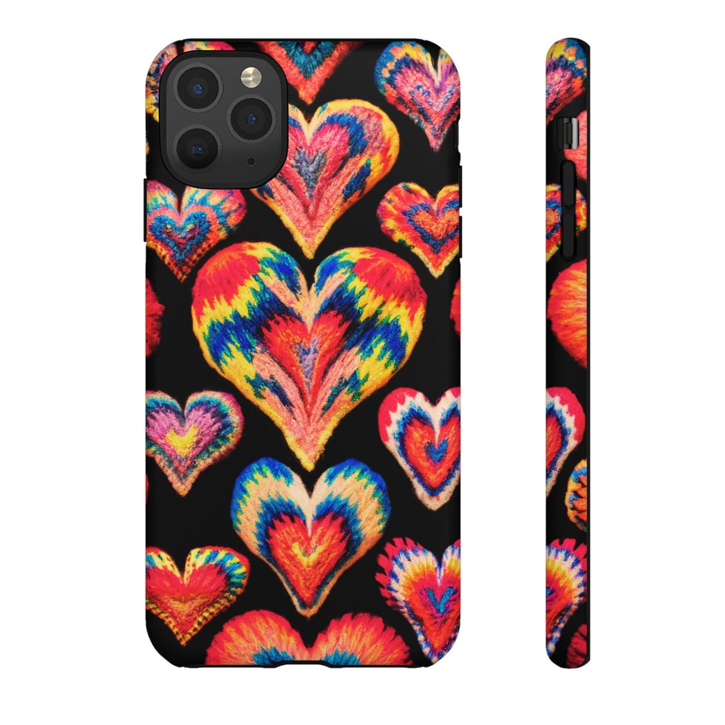 Tough Phone Case :" Eclectic Elegance Phone Case Collection" ( Hearts patterns)