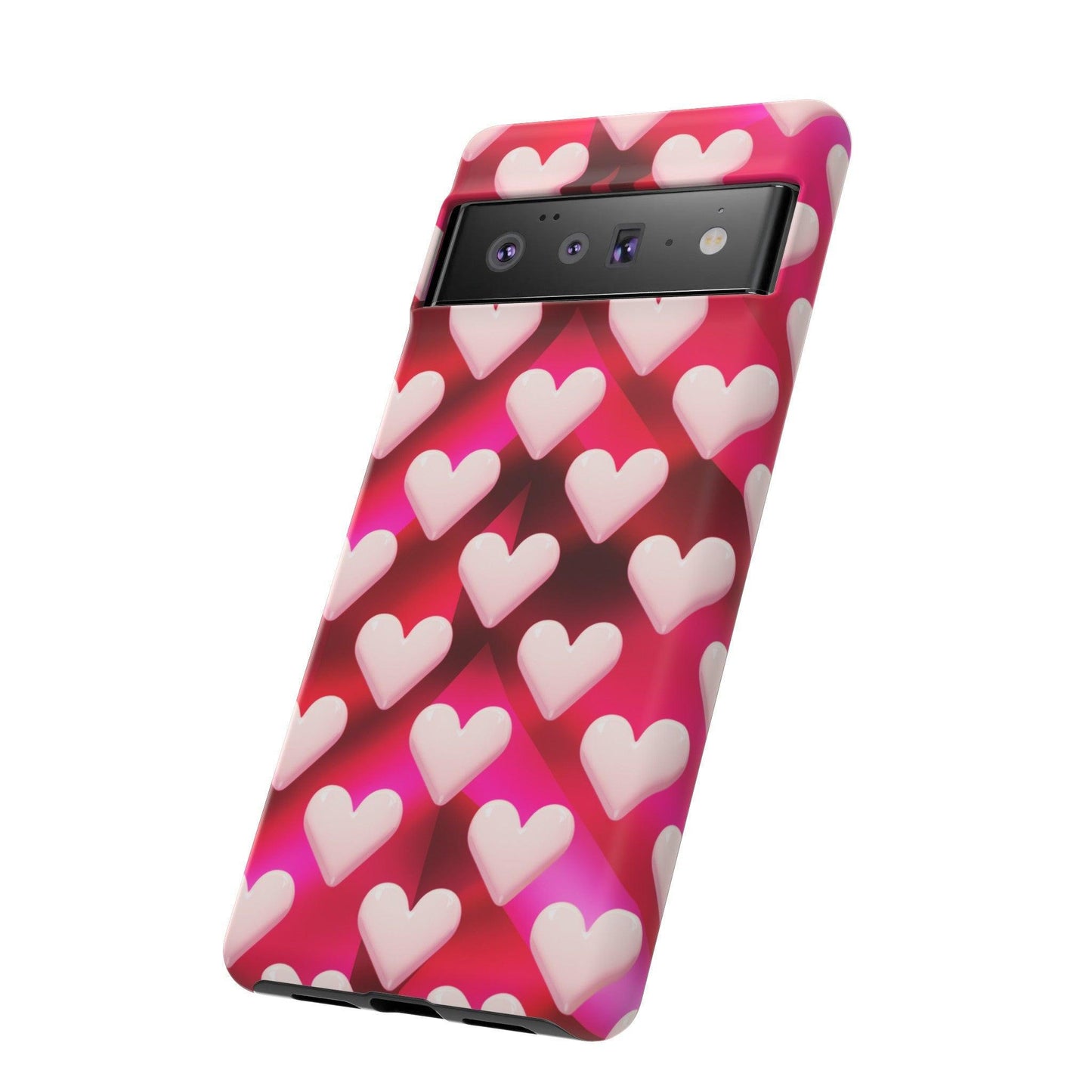 Tough Cellphone Case :" Eclectic Elegance Phone Case Collection" ( Hearts patterns)