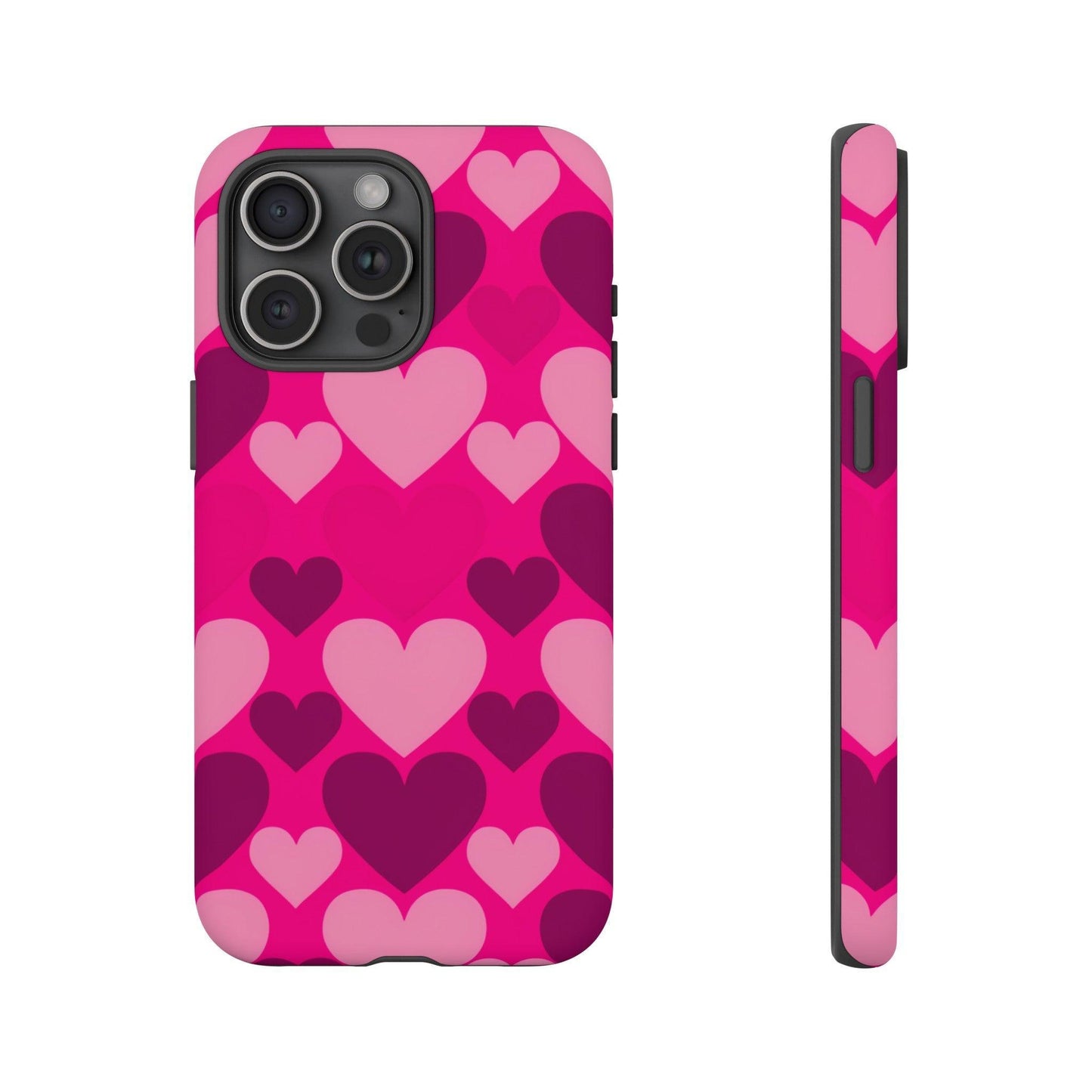 Tough Phone Case :" Eclectic Elegance Phone Case Collection" ( Hearts patterns)