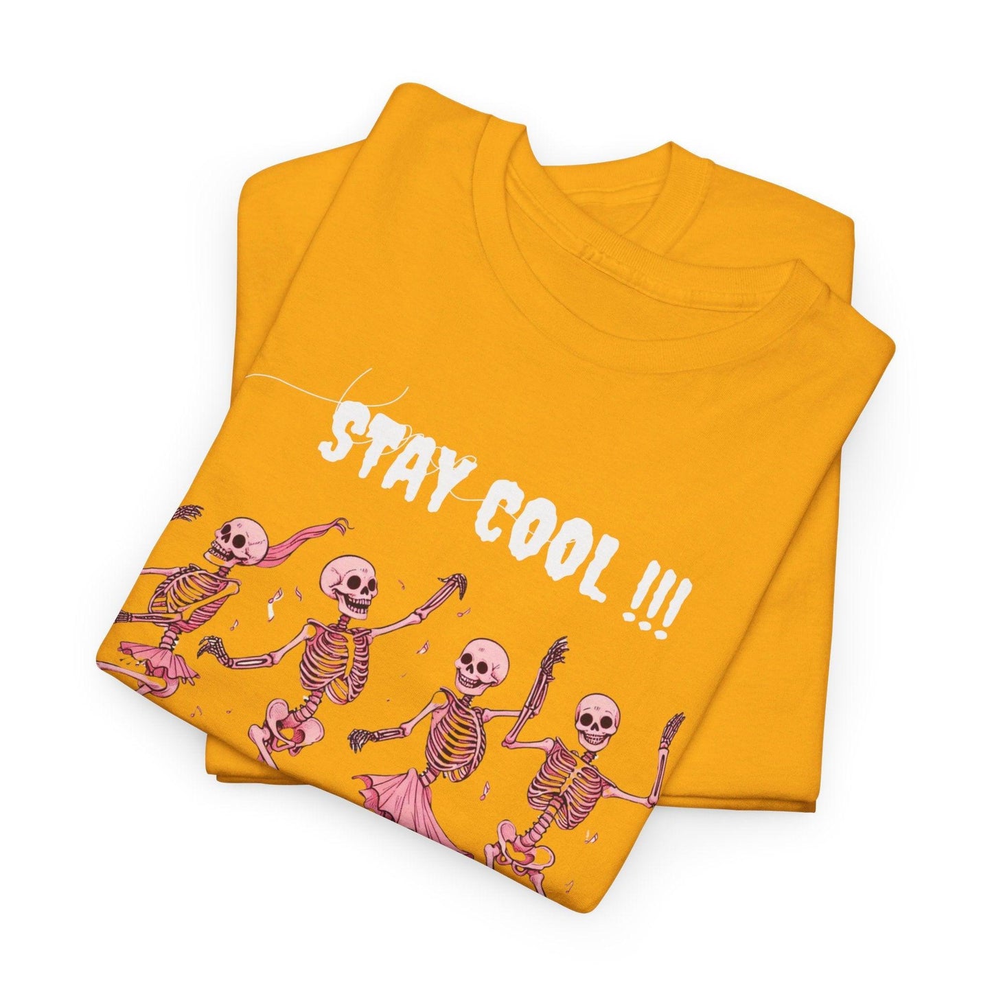 Unisex Heavy Cotton Tee - "Stay Cool, It's Halloween"