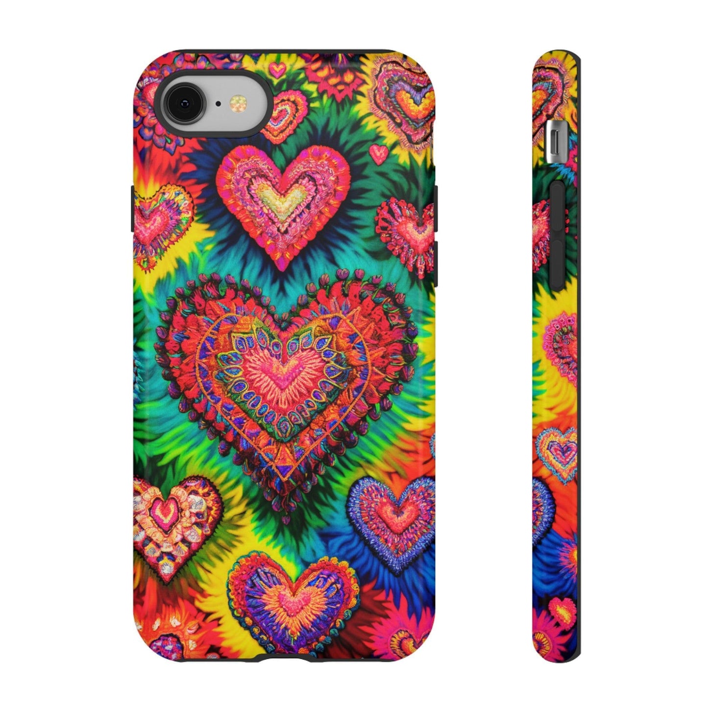 Tough Phone Case :" Eclectic Elegance Phone Case Collection" ( Hearts patterns)