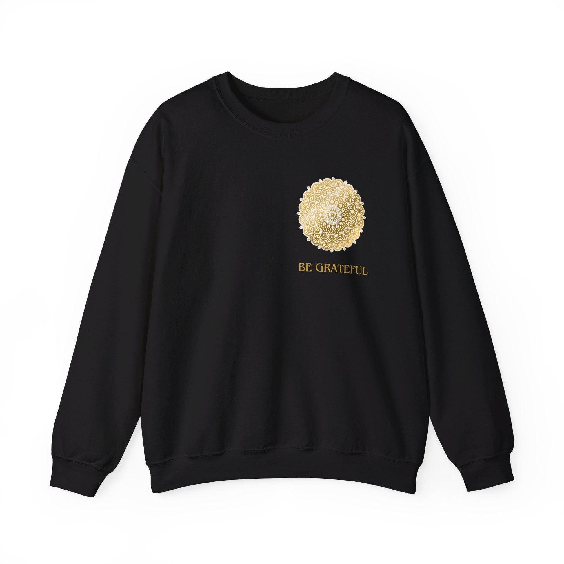 Enoy the present moment and Be Gfrateful Unisex Heavy Blend™ Crewneck Sweatshirt - Cosmic Creations by Karen