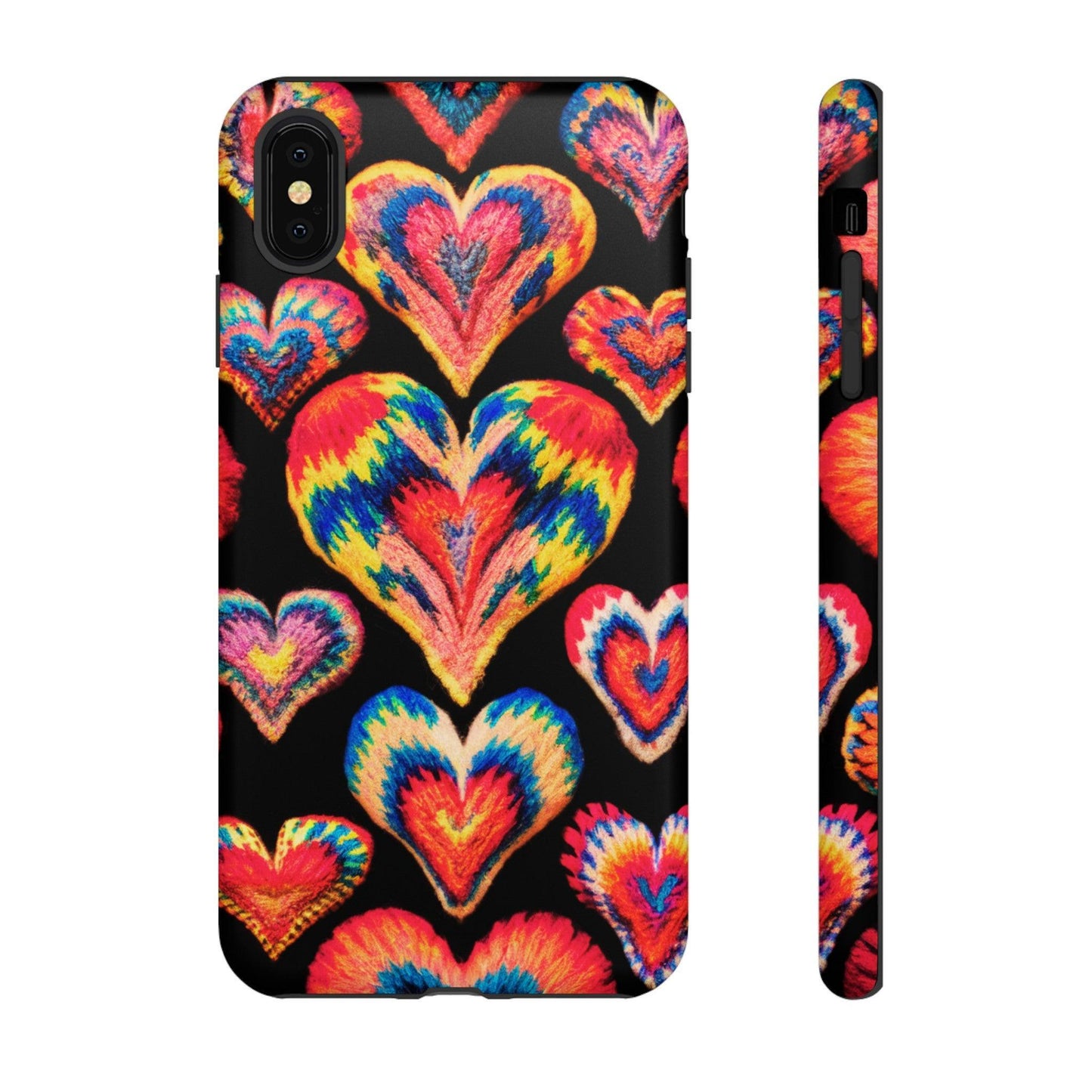 Tough Phone Case :" Eclectic Elegance Phone Case Collection" ( Hearts patterns)