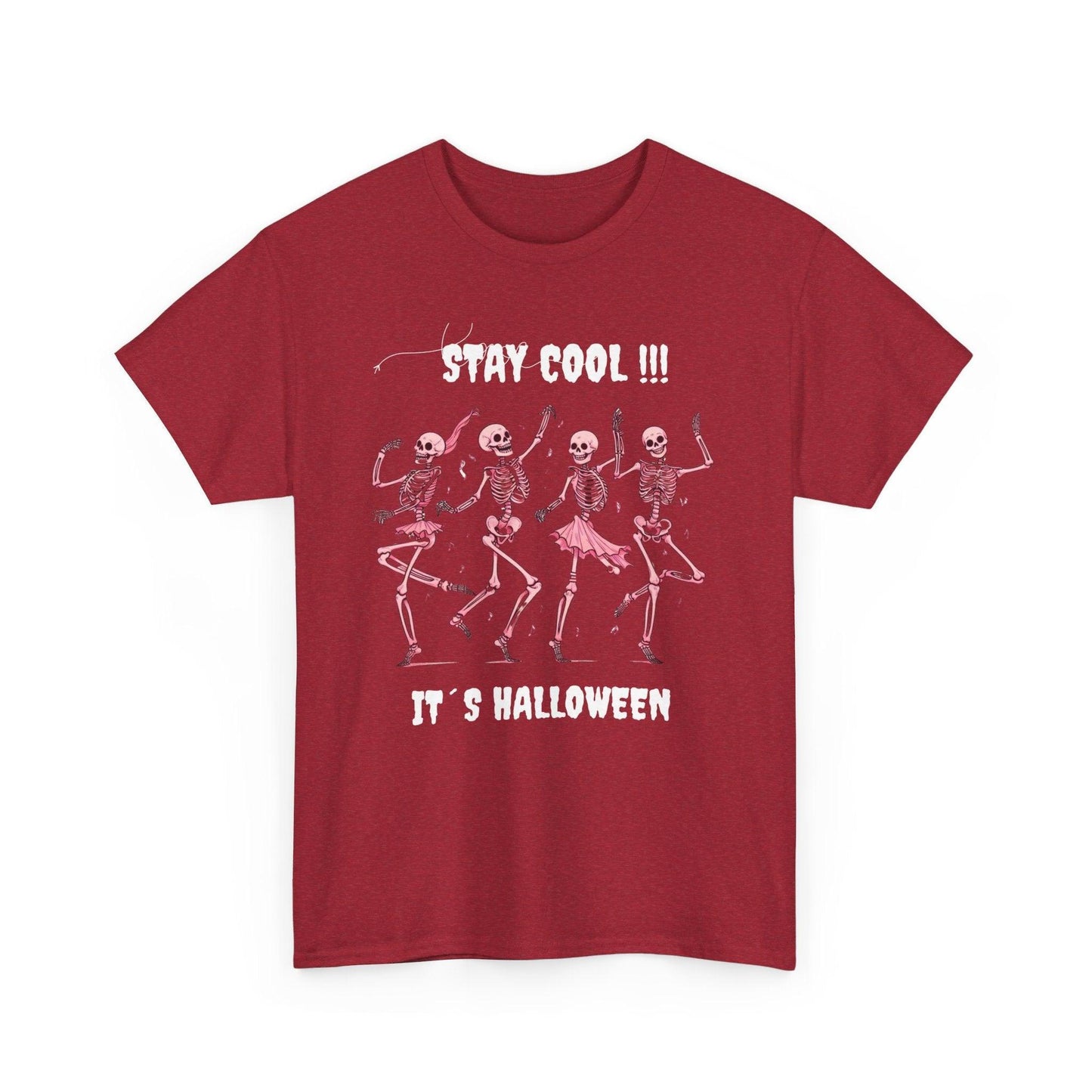 Unisex Heavy Cotton Tee - "Stay Cool, It's Halloween"