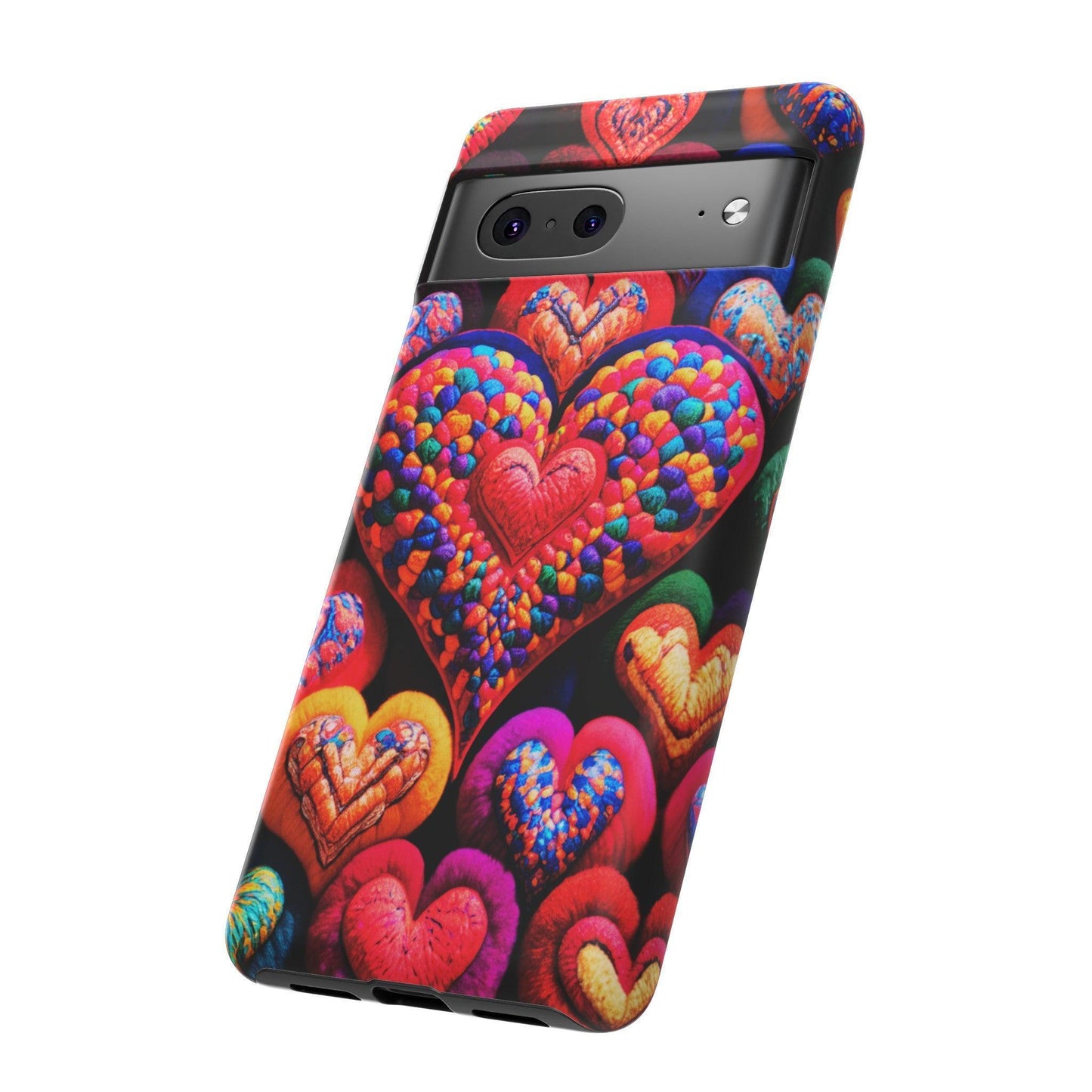 Tough Phone Case :" Eclectic Elegance Phone Case Collection" ( Hearts patterns)